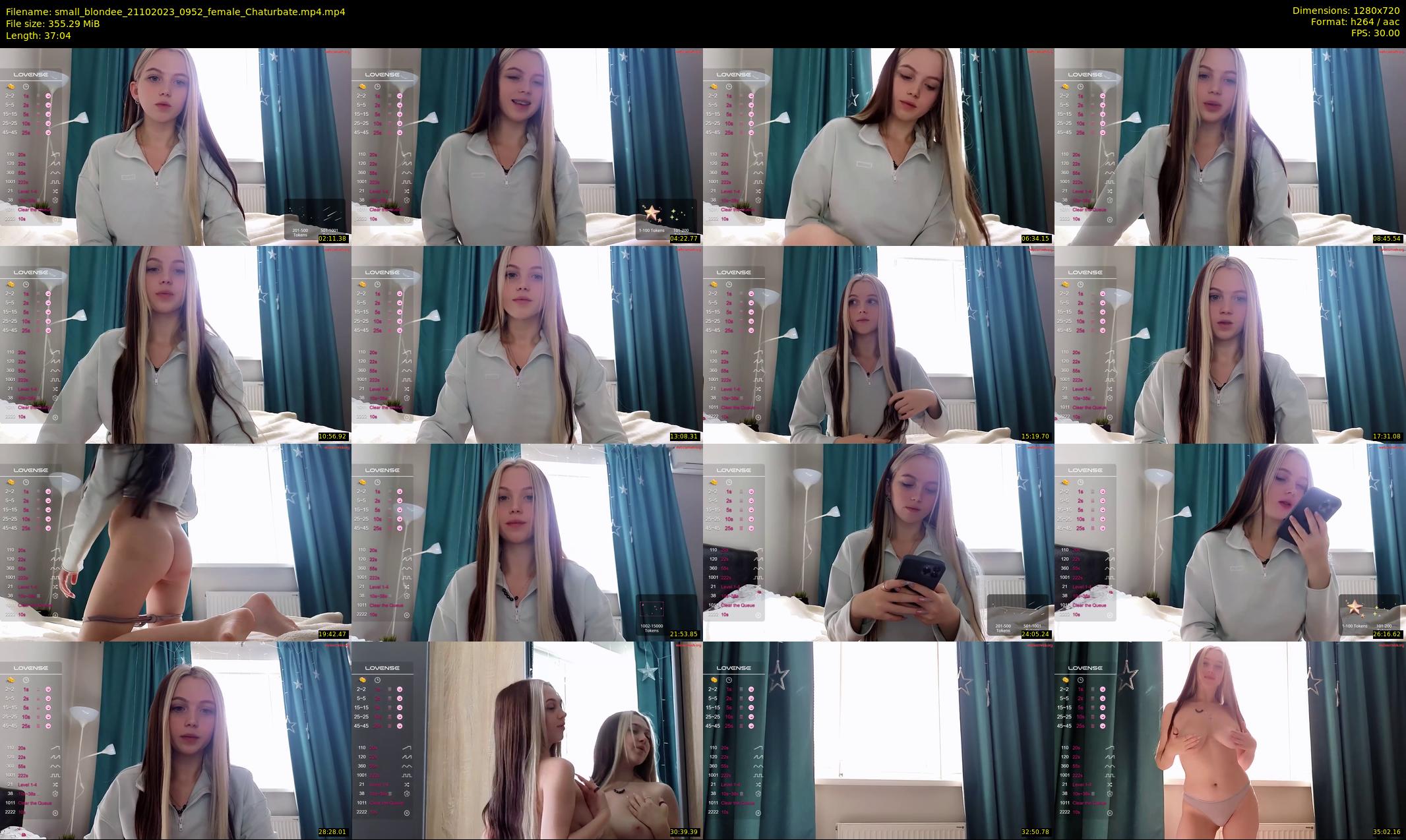 small_blondee — 38 minute Chaturbate female cam show recording, 720p, Oct 21, 2023