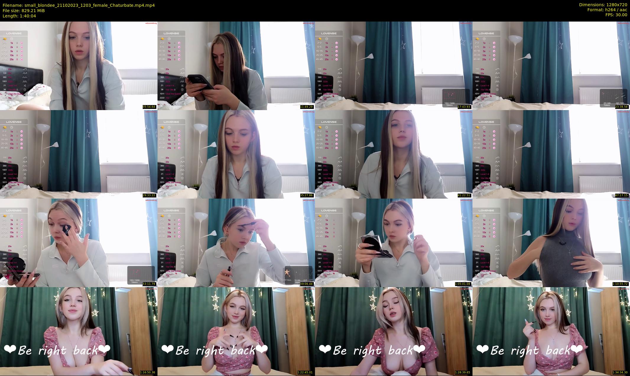 small_blondee — 101 minute Chaturbate female cam show recording, 720p, Oct 21, 2023