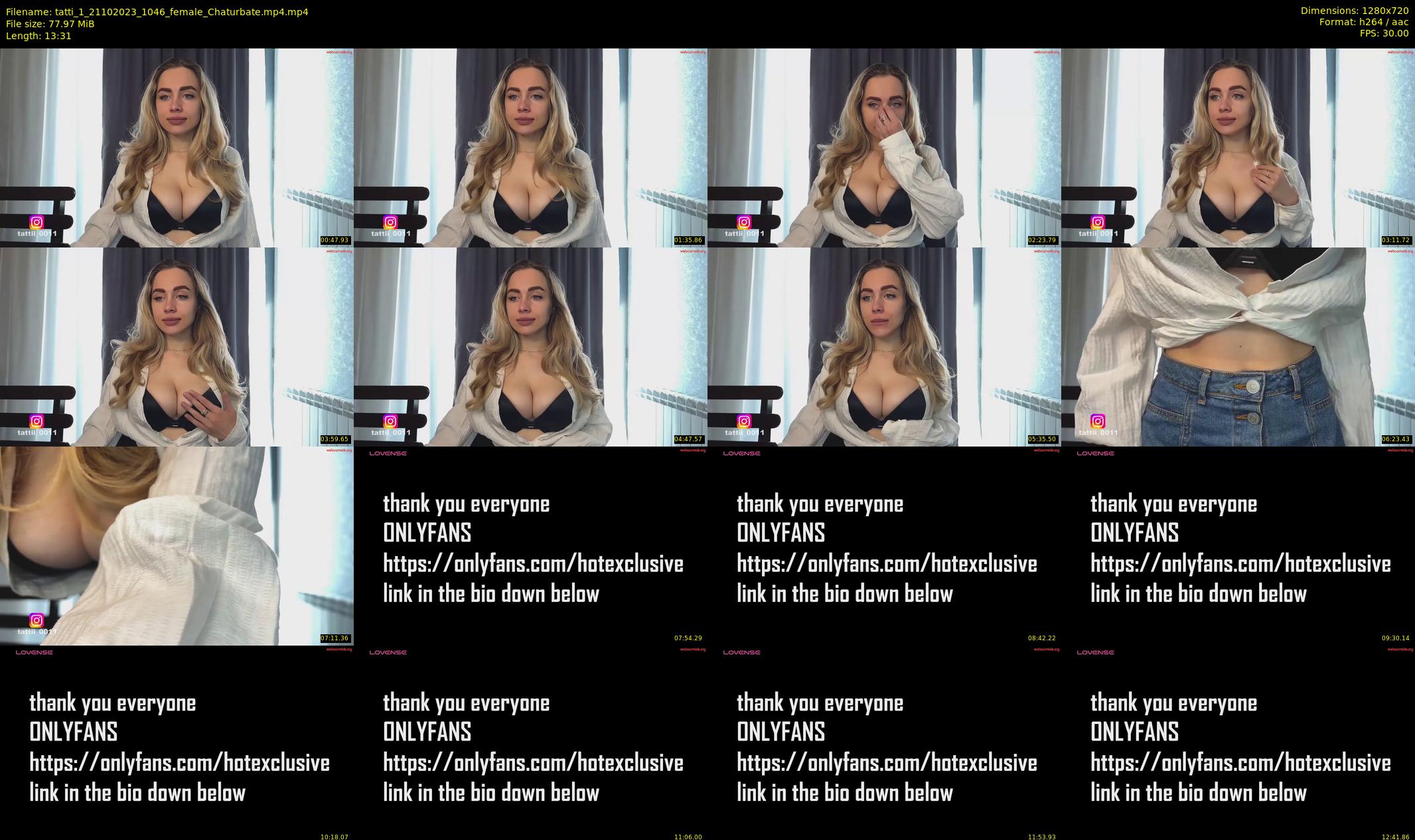 tatti_1 — 14 minute Chaturbate female cam show recording, 720p, Oct 21, 2023