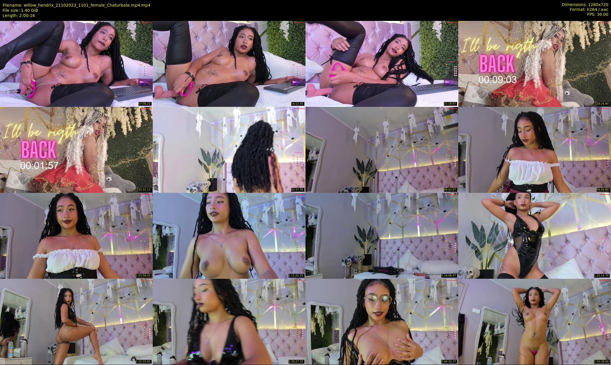 willow_hendrix — 121 minute Chaturbate female cam show recording, 720p, Oct 21, 2023