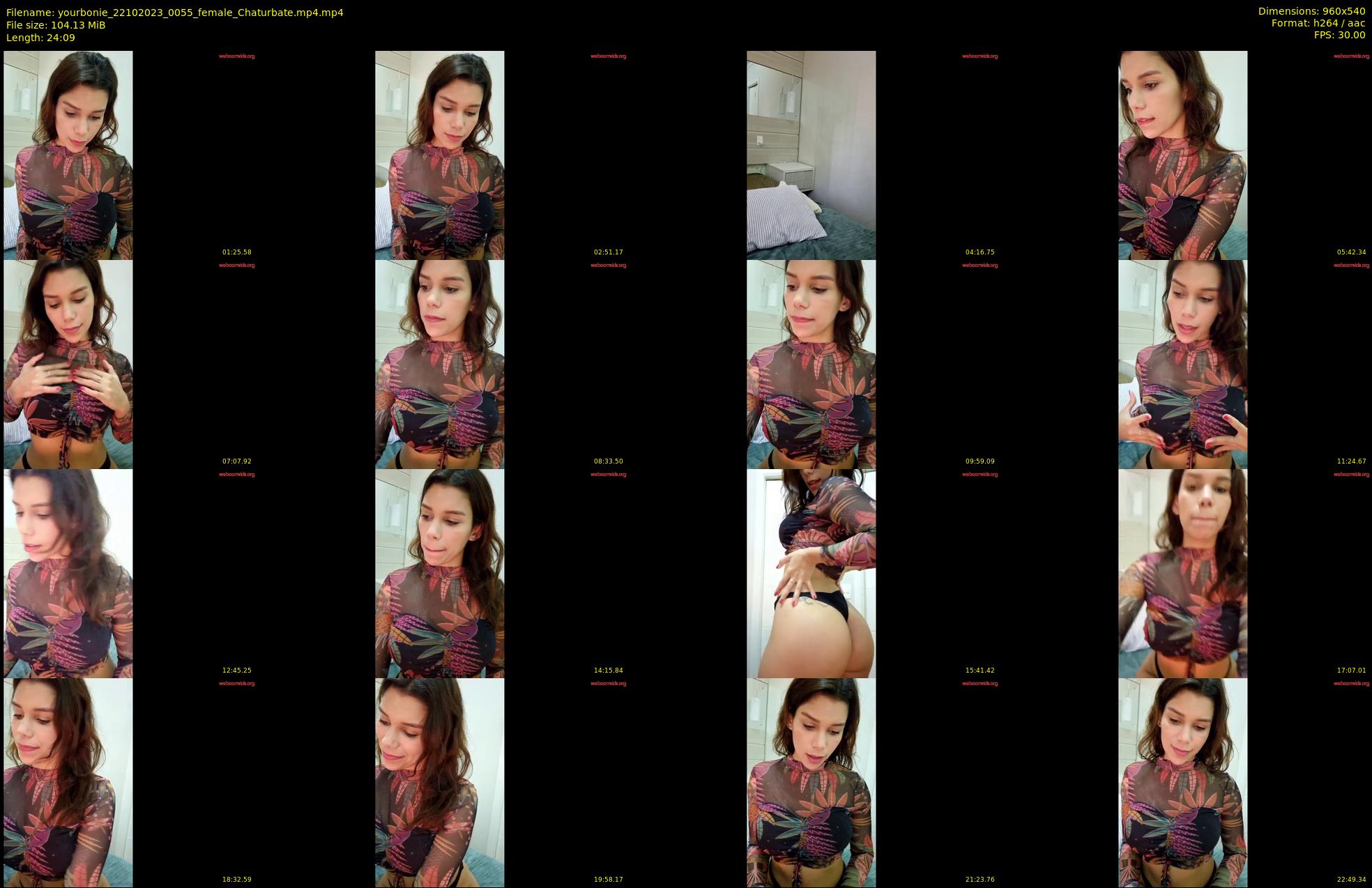 yourbonie — 25 minute Chaturbate female cam show recording, 480p, Oct 22, 2023