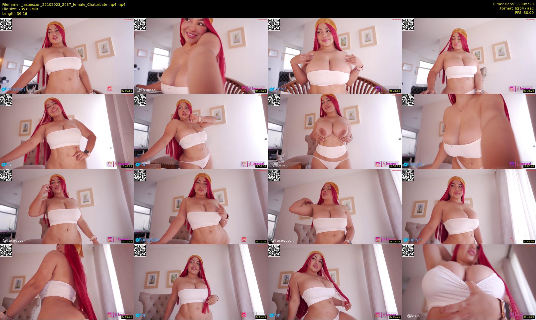 _lasuescun — 37 minute Chaturbate female cam show recording, 720p, Oct 22, 2023