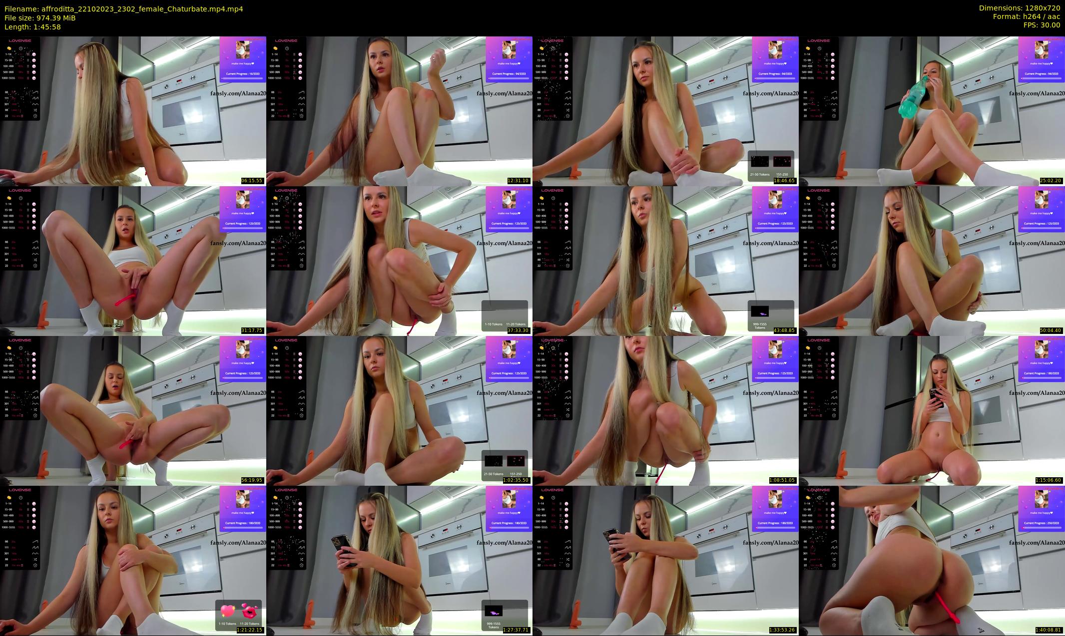 affroditta — 106 minute Chaturbate female cam show recording, 720p, Oct 22, 2023