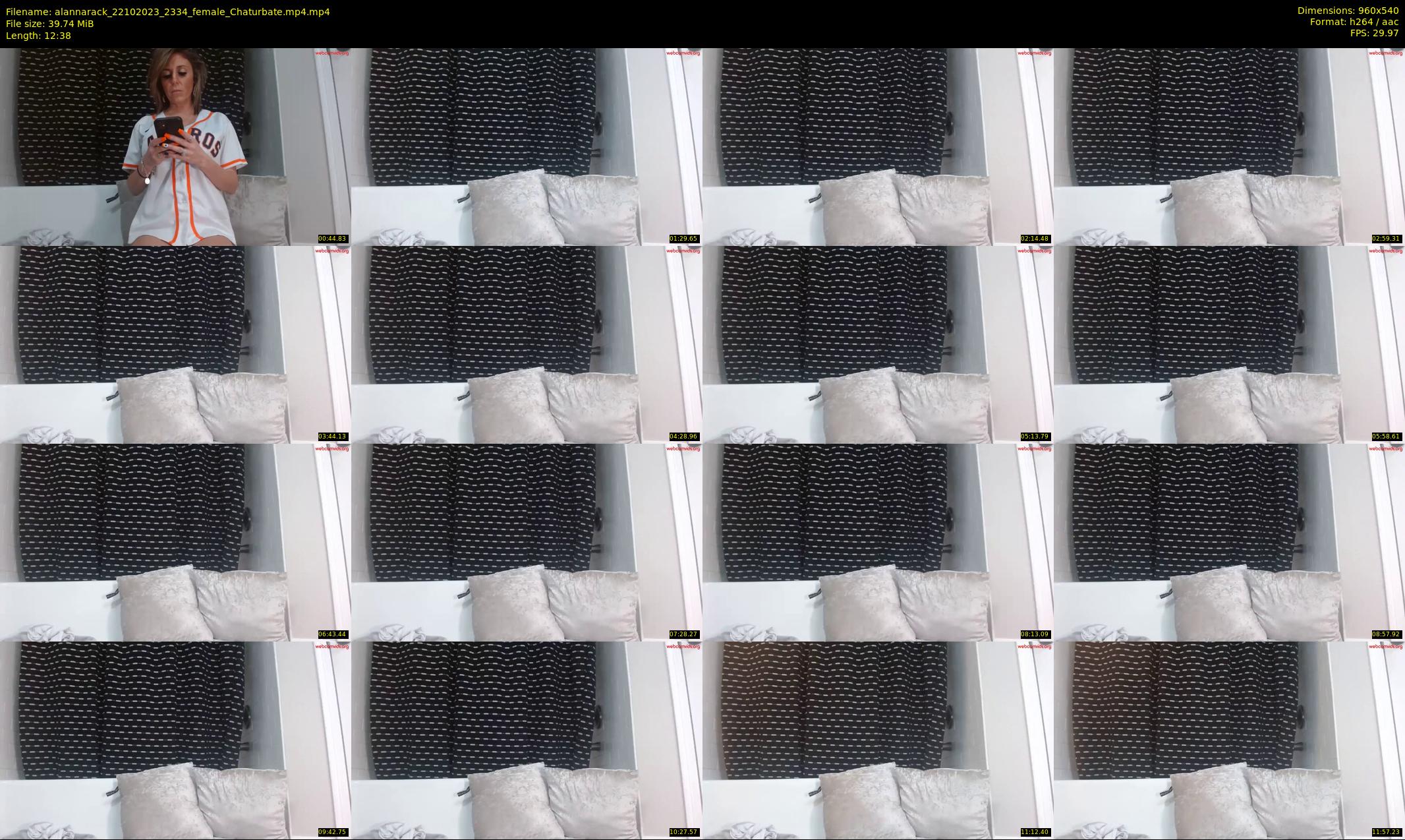alannarack — 13 minute Chaturbate female cam show recording, 480p, Oct 22, 2023
