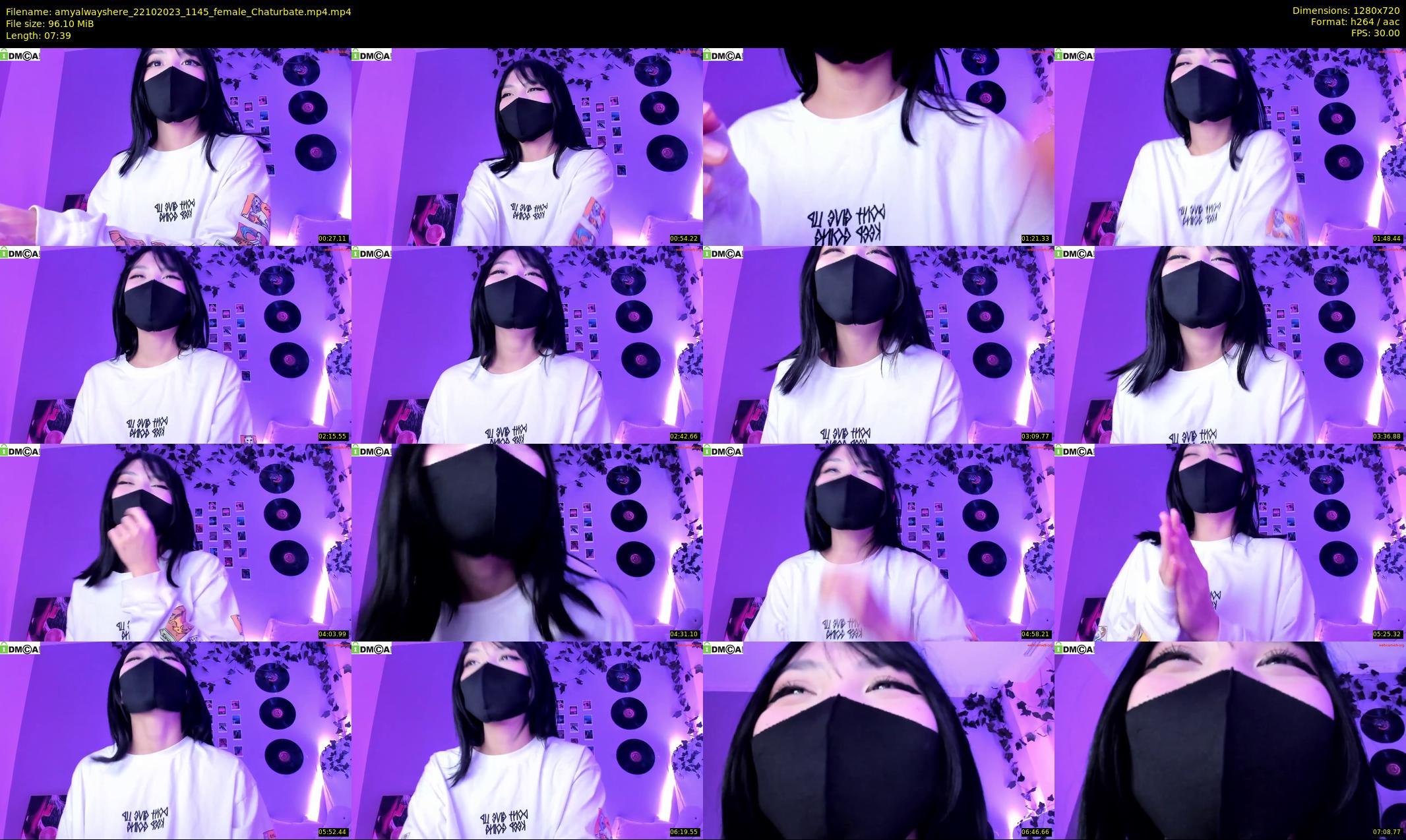 amyalwayshere — 8 minute Chaturbate female cam show recording, 720p, Oct 22, 2023