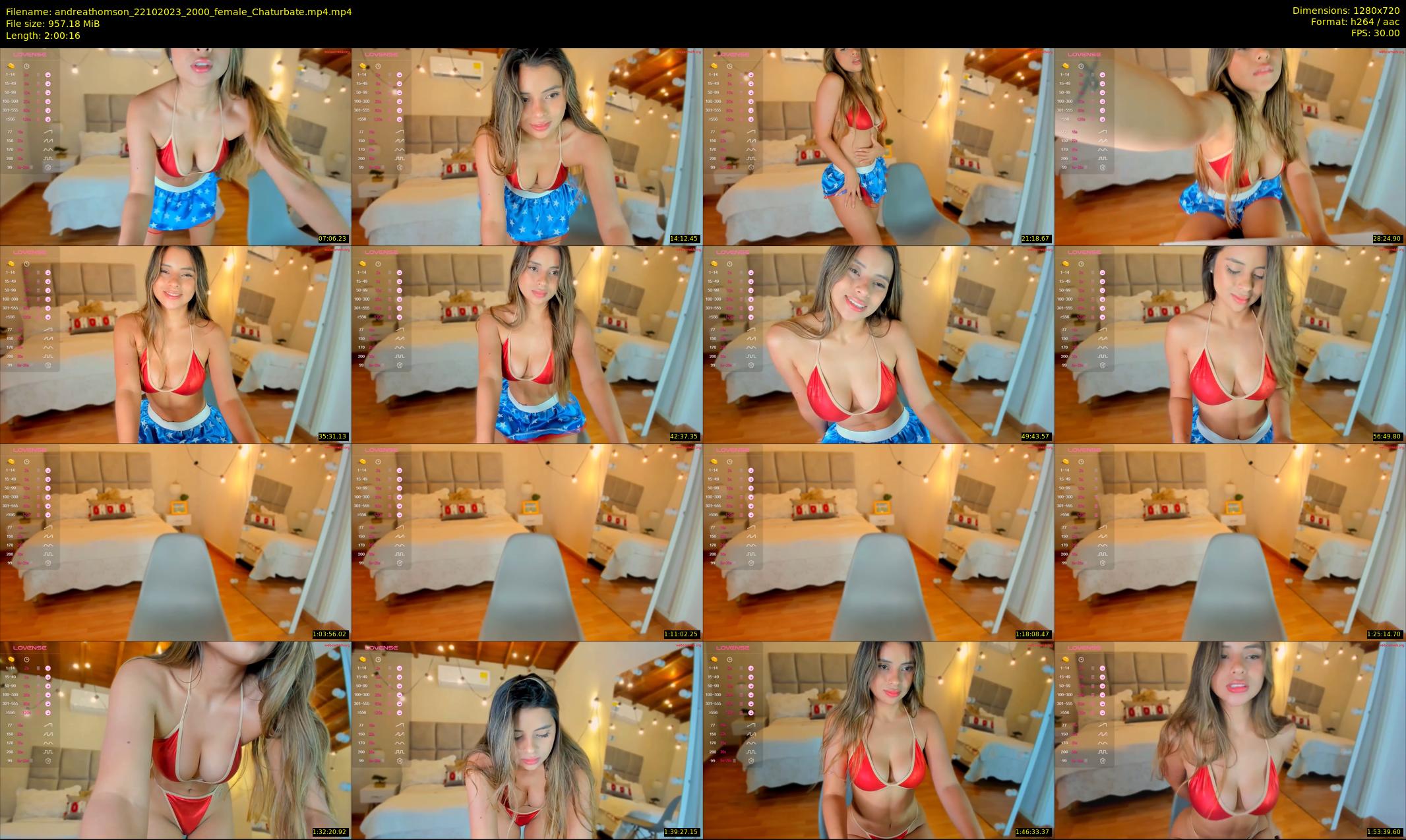 andreathomson — 121 minute Chaturbate female cam show recording, 720p, Oct 22, 2023