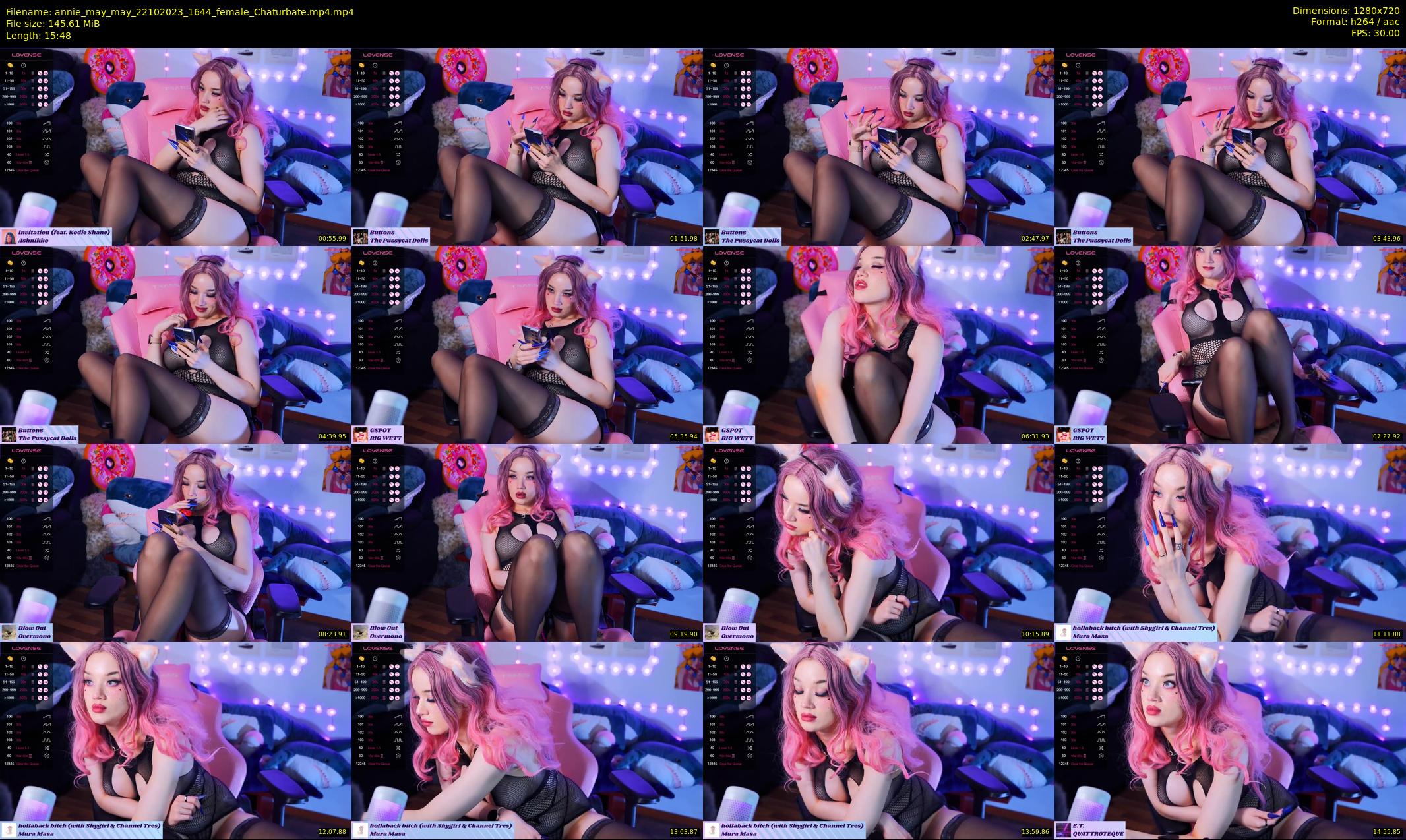 annie_may_may — 16 minute Chaturbate female cam show recording, 720p, Oct 22, 2023