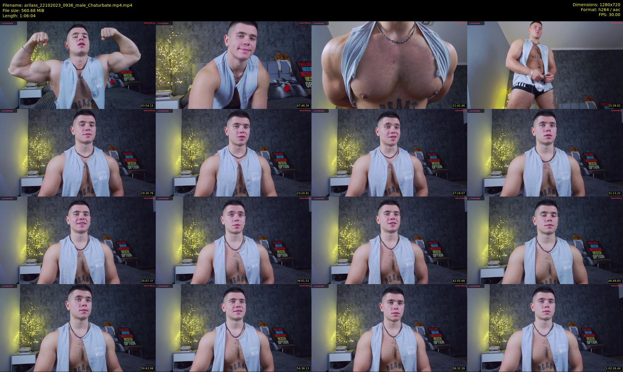 arilass — 67 minute Chaturbate male cam show recording, 720p, Oct 22, 2023