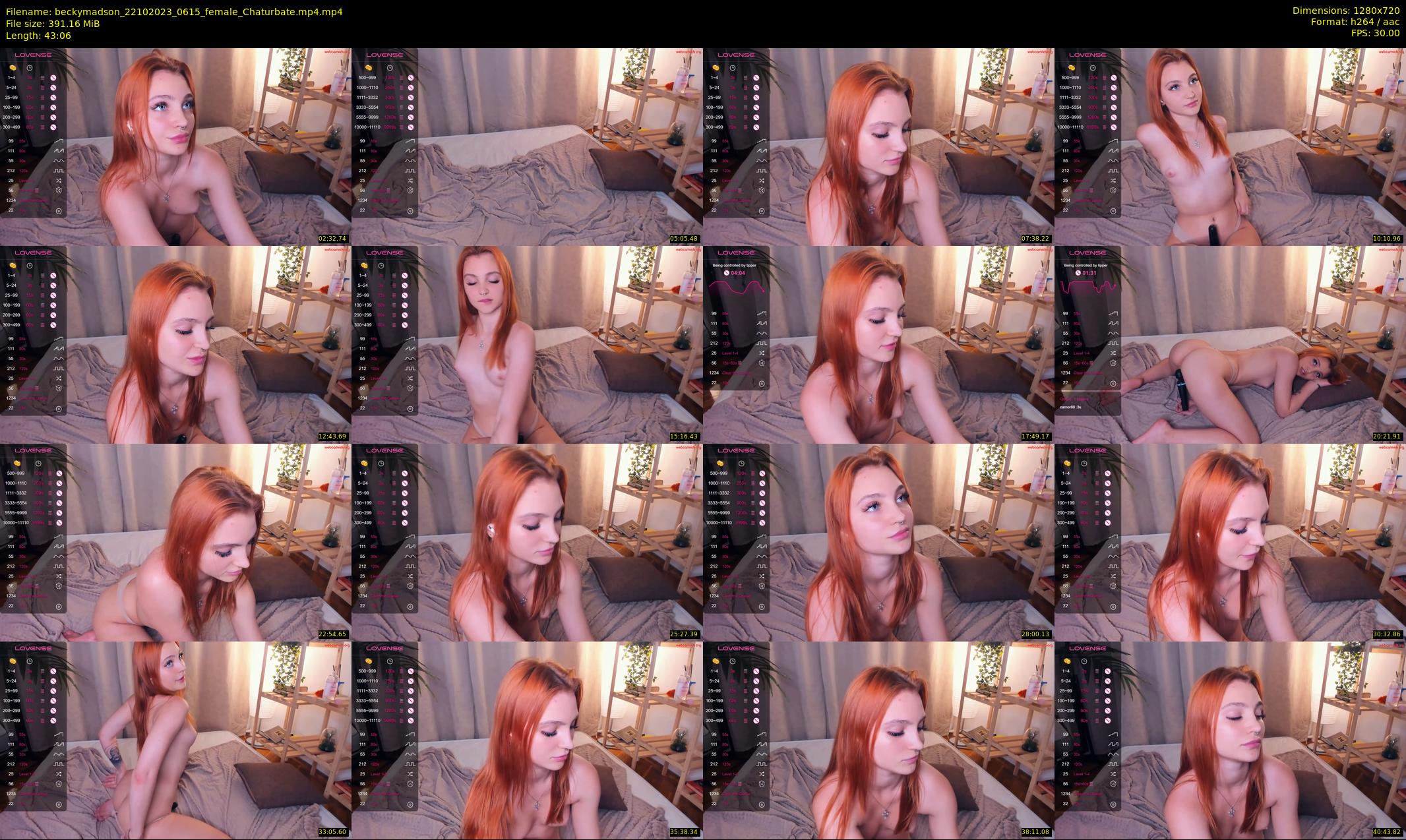 beckymadson — 44 minute Chaturbate female cam show recording, 720p, Oct 22, 2023