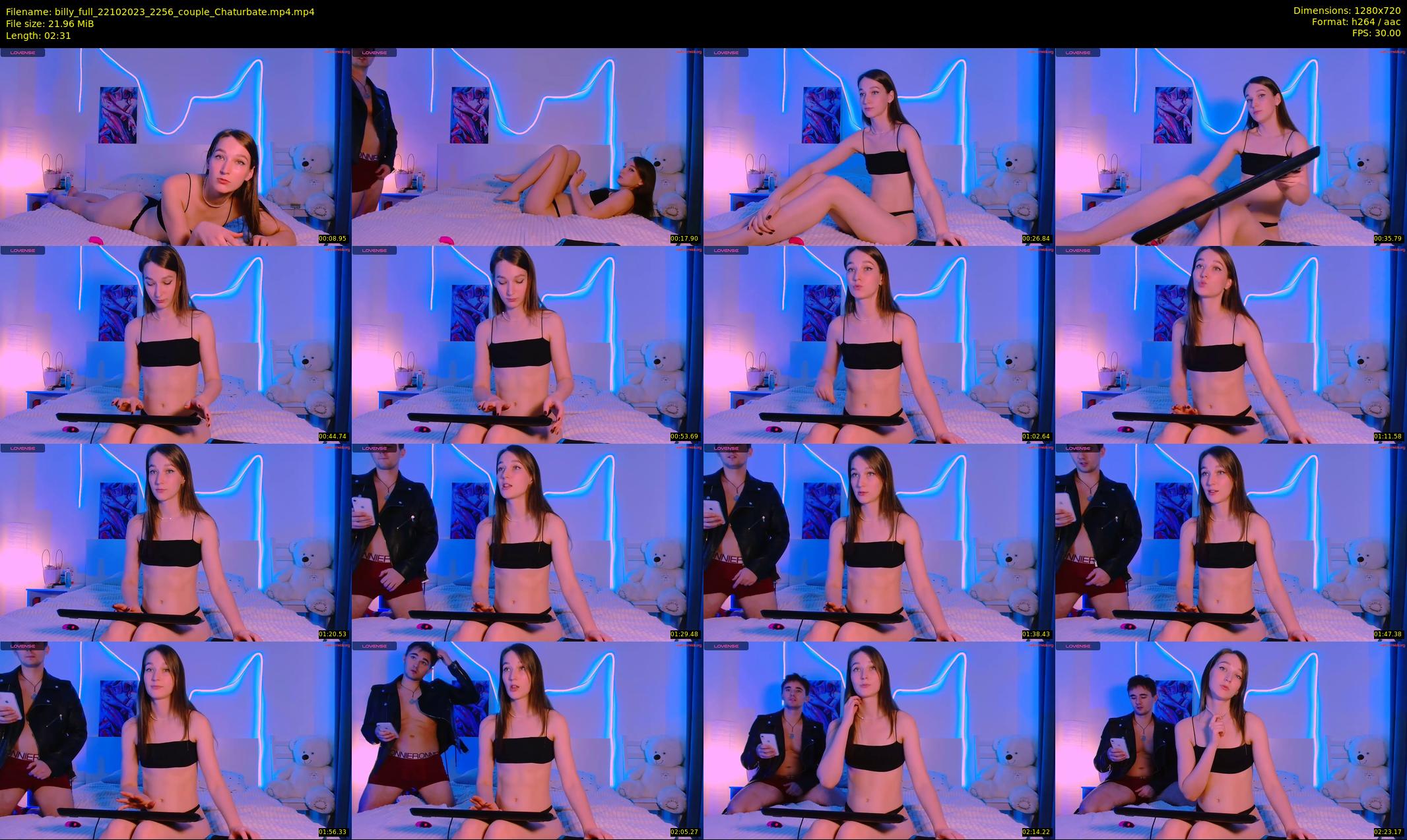 billy_full — 3 minute Chaturbate couple cam show recording, 720p, Oct 22, 2023