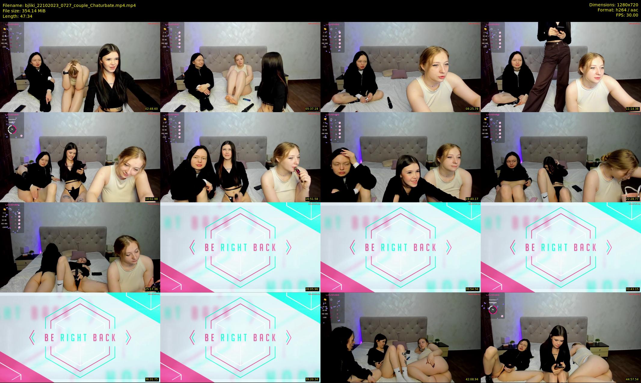 bjliki — 48 minute Chaturbate couple cam show recording, 720p, Oct 22, 2023