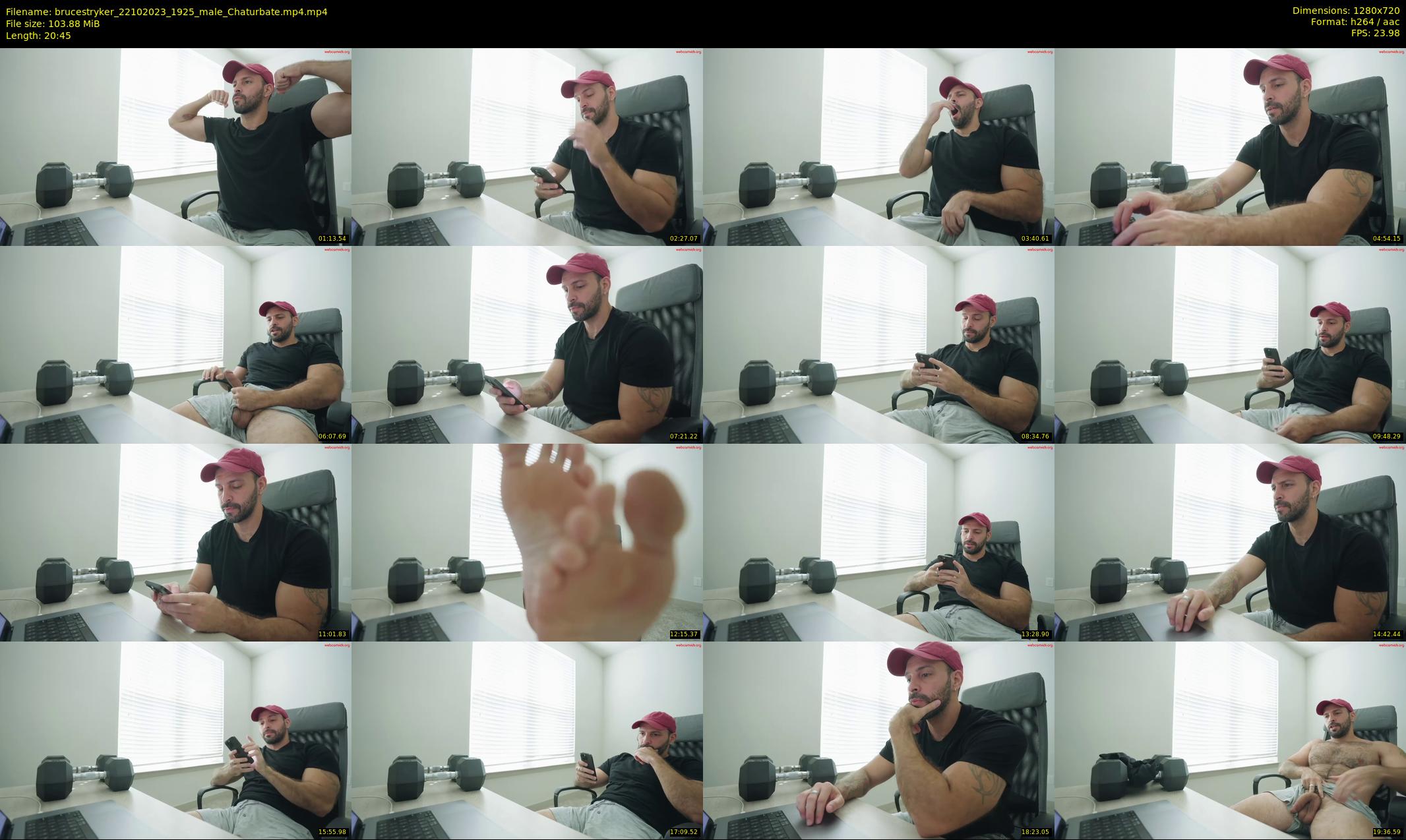 brucestryker — 21 minute Chaturbate male cam show recording, 720p, Oct 22, 2023