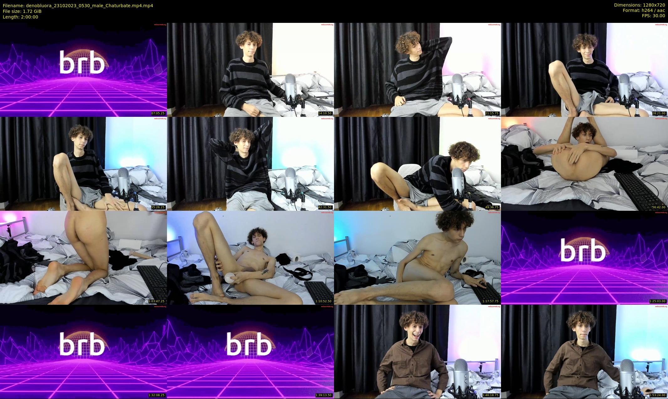 denobluora — 120 minute Chaturbate male cam show recording, 720p, Oct 23, 2023