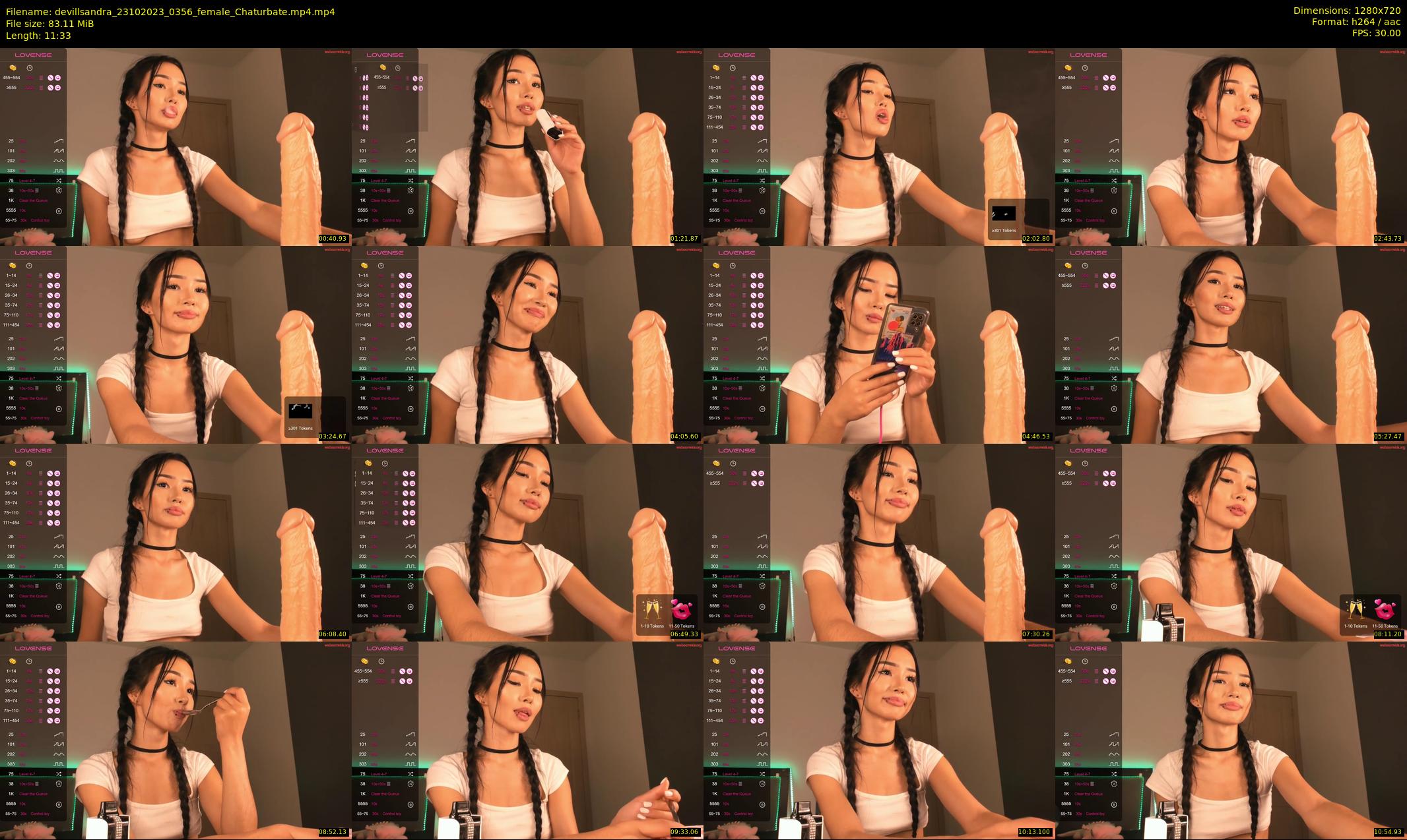 devillsandra — 12 minute Chaturbate female cam show recording, 720p, Oct 23, 2023