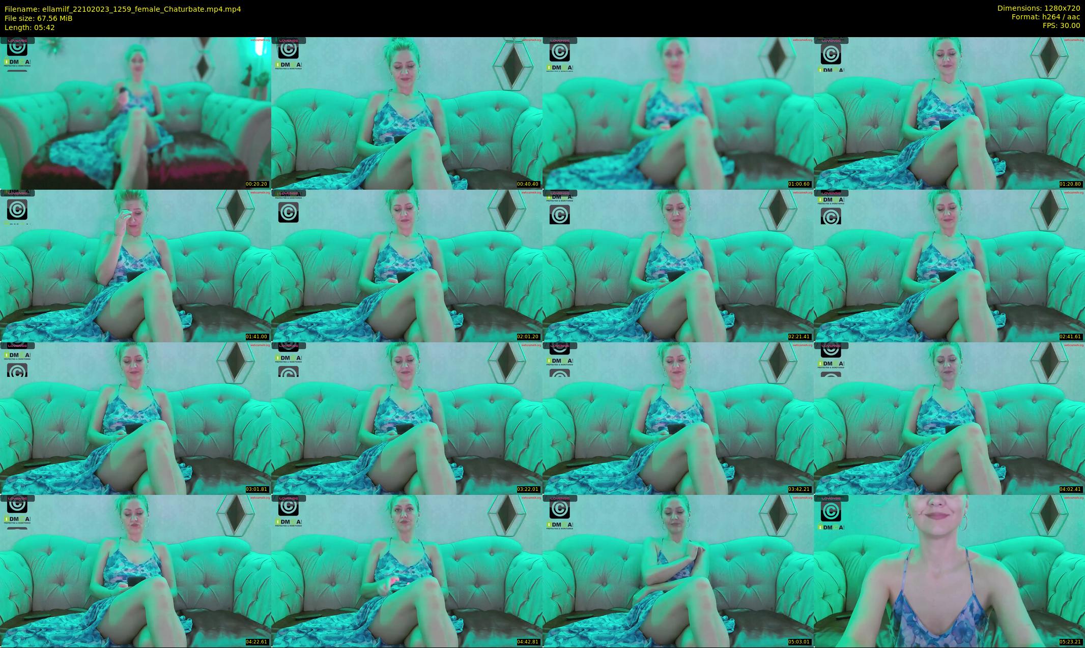 ellamilf — 6 minute Chaturbate female cam show recording, 720p, Oct 22, 2023
