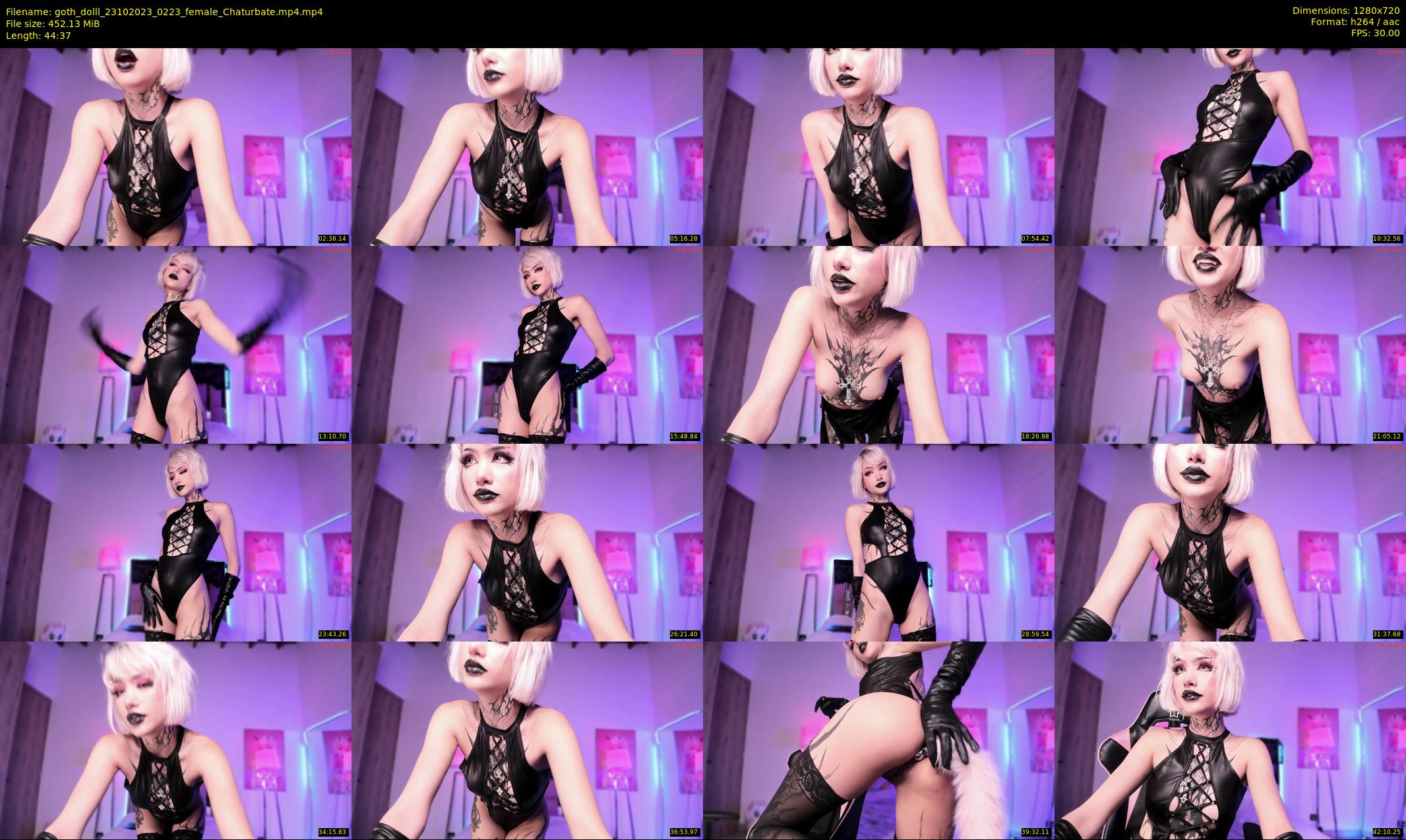 goth_dolll — 45 minute Chaturbate female cam show recording, 720p, Oct 23, 2023