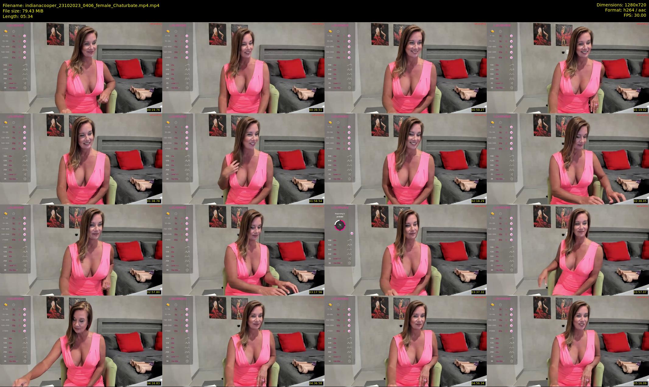 indianacooper — 6 minute Chaturbate female cam show recording, 720p, Oct 23, 2023