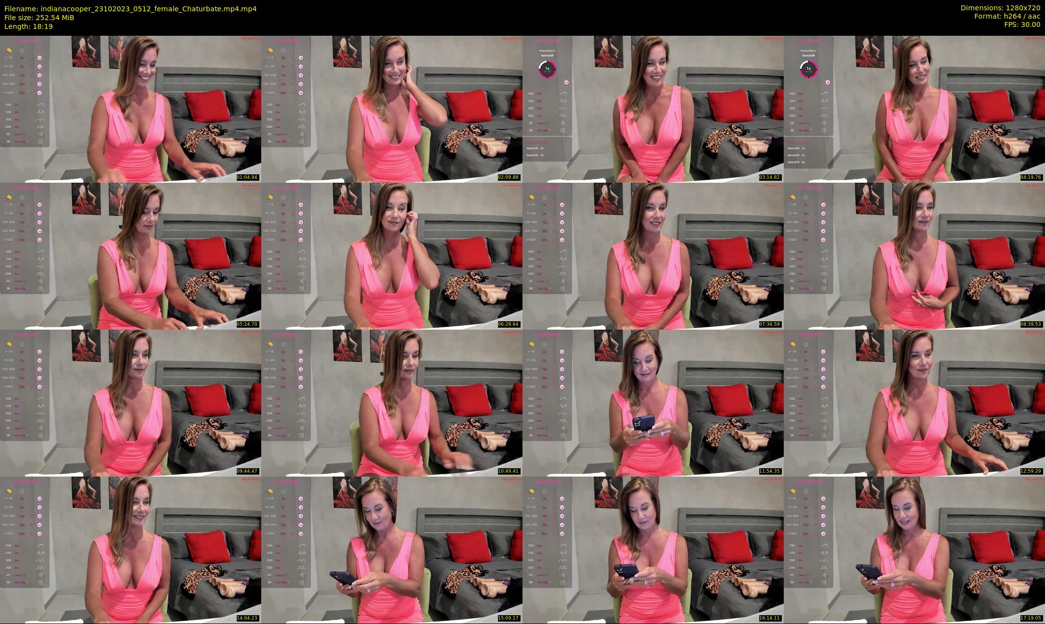 indianacooper — 19 minute Chaturbate female cam show recording, 720p, Oct 23, 2023