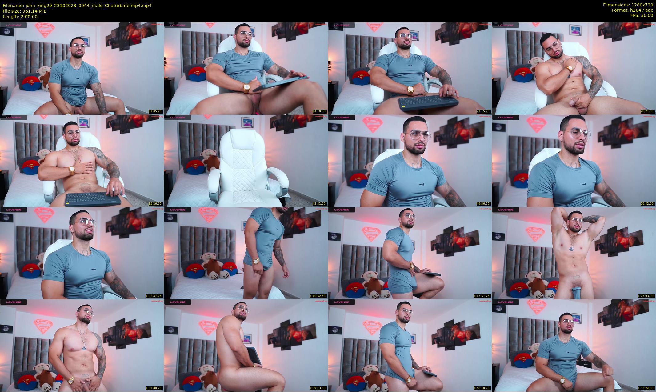 john_king29 — 120 minute Chaturbate male cam show recording, 720p, Oct 23, 2023