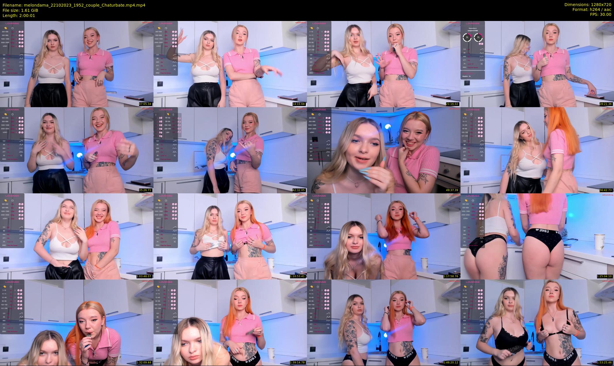 melondama — 121 minute Chaturbate female cam show recording, 720p, Oct 22, 2023