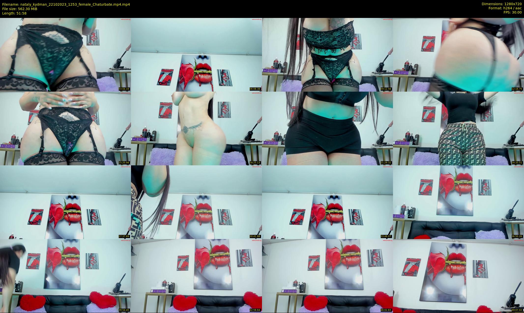 nataly_kydman — 52 minute Chaturbate female cam show recording, 720p, Oct 22, 2023