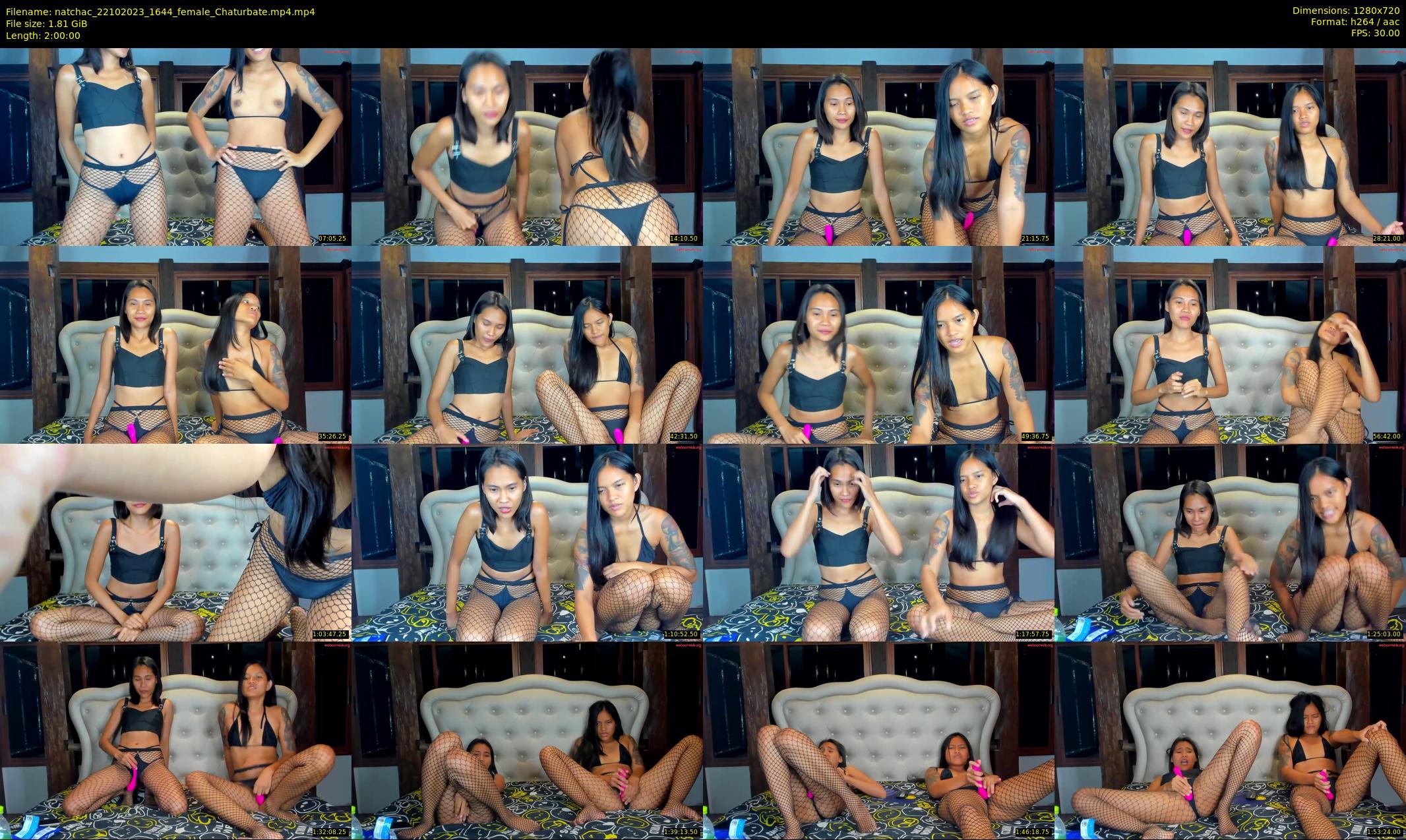 natchac — 120 minute Chaturbate female cam show recording, 720p, Oct 22, 2023