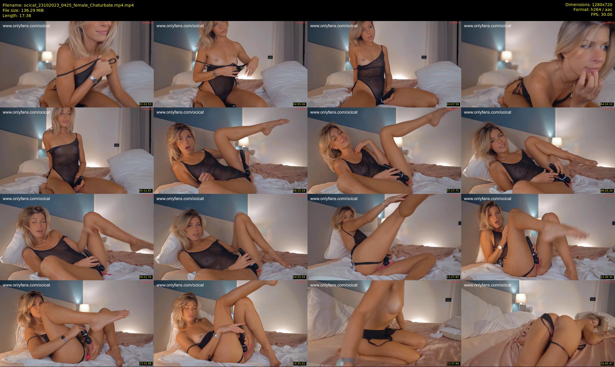 ocicat — 18 minute Chaturbate female cam show recording, 720p, Oct 23, 2023