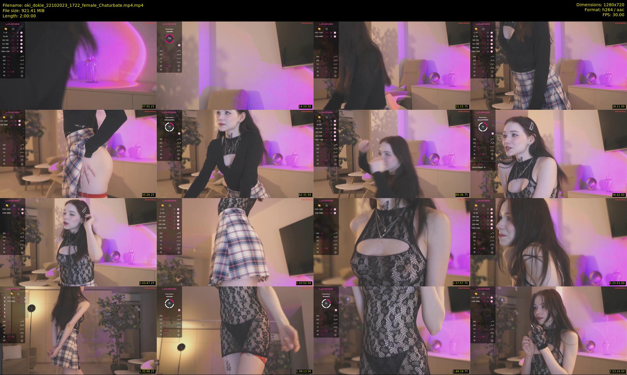oki_dokie — 120 minute Chaturbate female cam show recording, 720p, Oct 22, 2023
