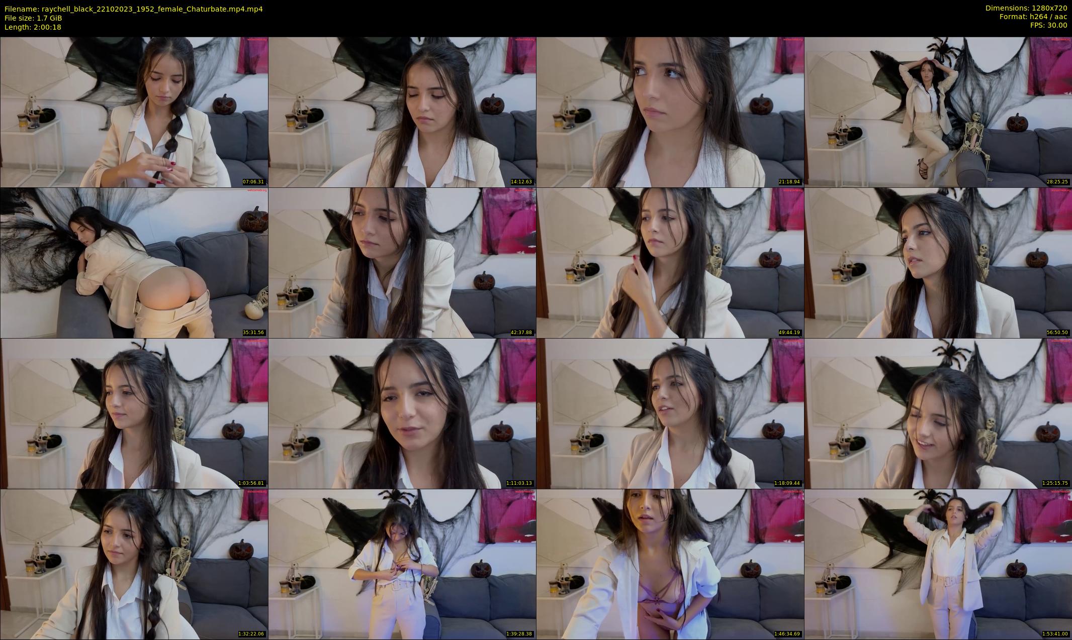 raychell_black — 121 minute Chaturbate female cam show recording, 720p, Oct 22, 2023