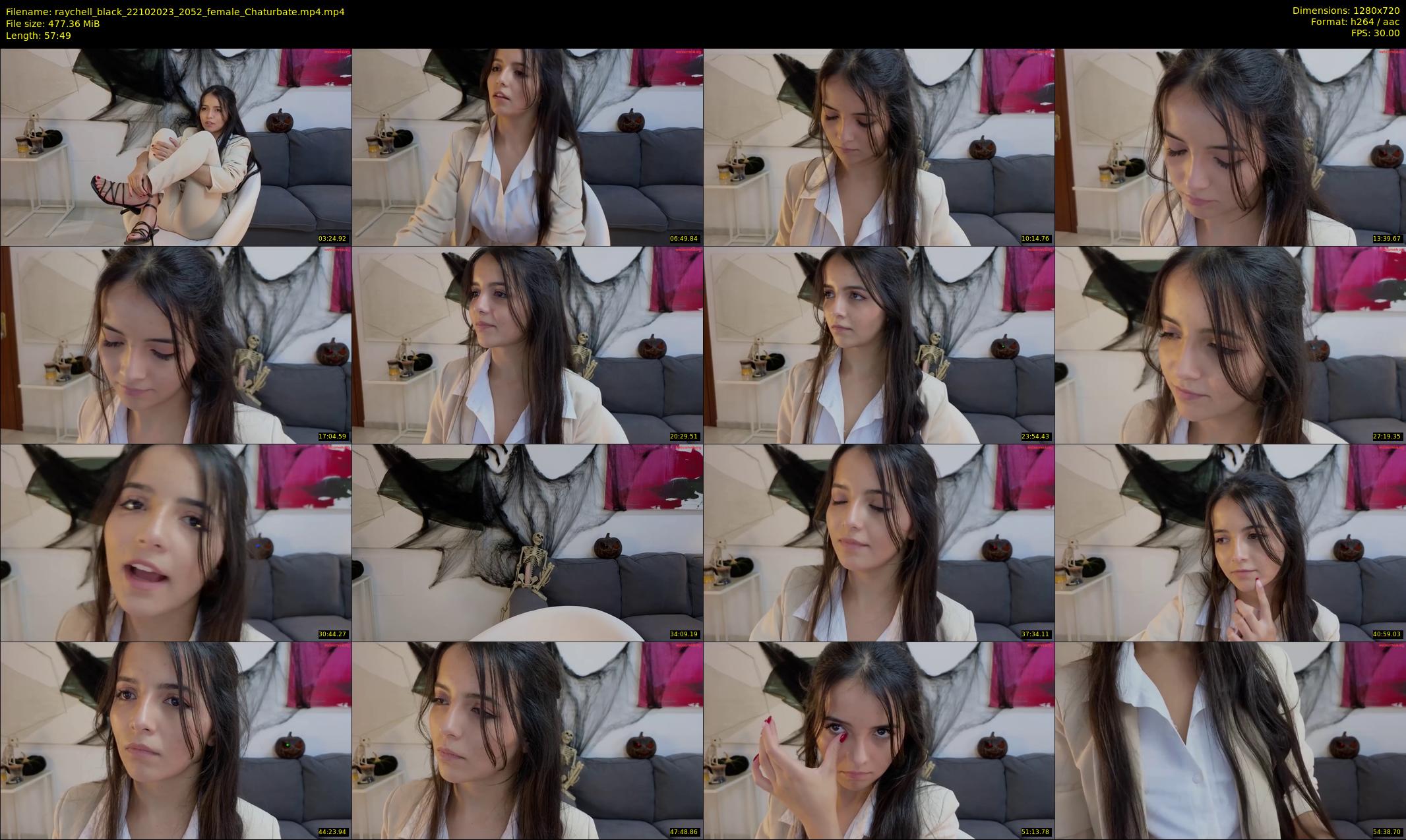 raychell_black — 58 minute Chaturbate female cam show recording, 720p, Oct 22, 2023