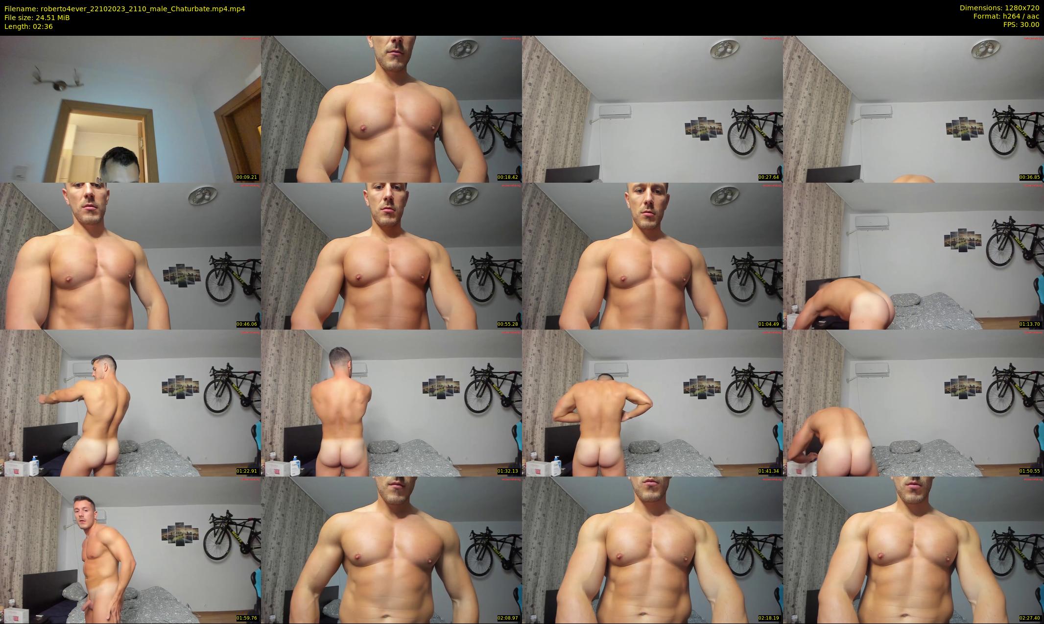 roberto4ever — 3 minute Chaturbate male cam show recording, 720p, Oct 22, 2023