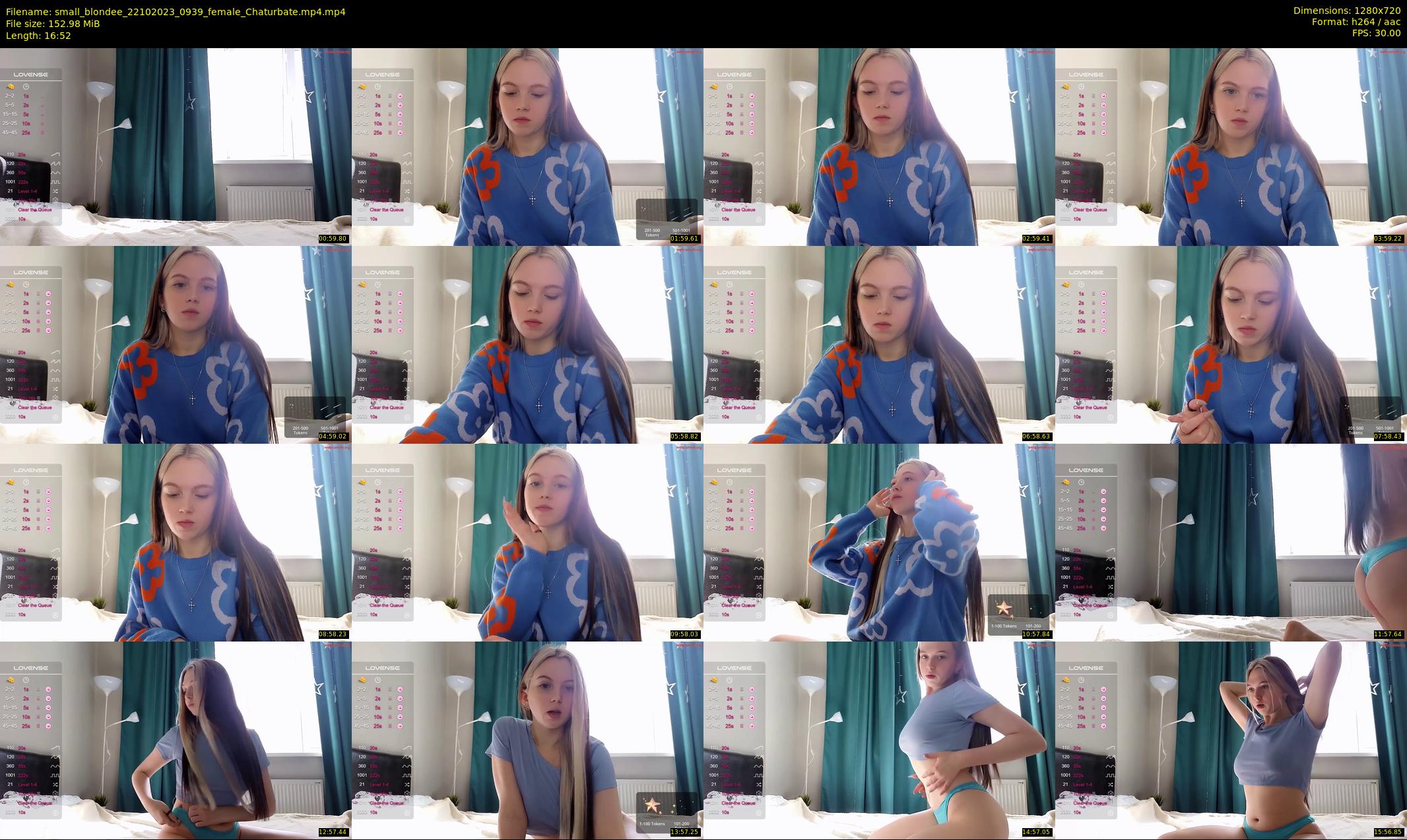 small_blondee — 17 minute Chaturbate female cam show recording, 720p, Oct 22, 2023
