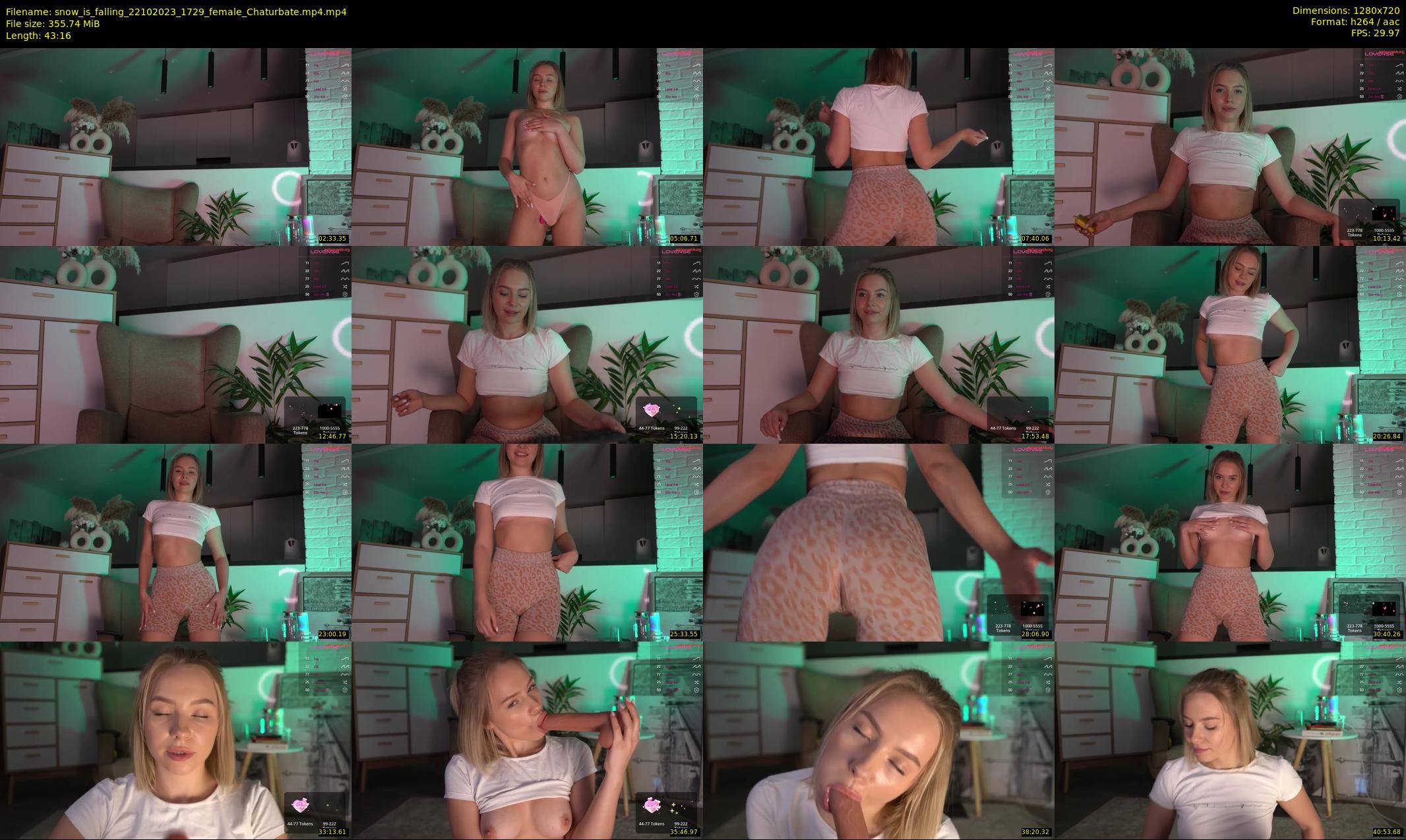 snow_is_falling — 44 minute Chaturbate female cam show recording, 720p, Oct 22, 2023