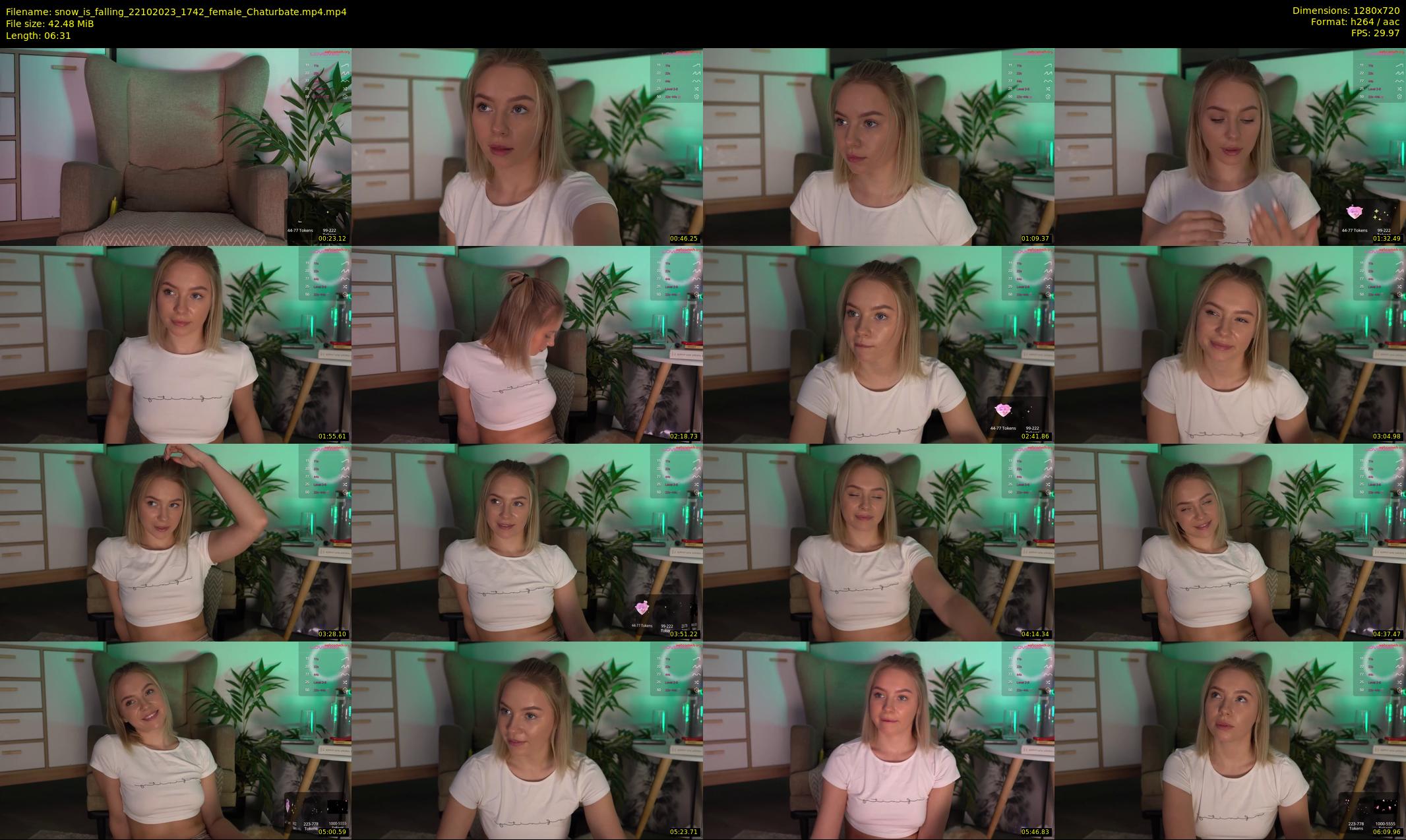 snow_is_falling — 7 minute Chaturbate female cam show recording, 720p, Oct 22, 2023