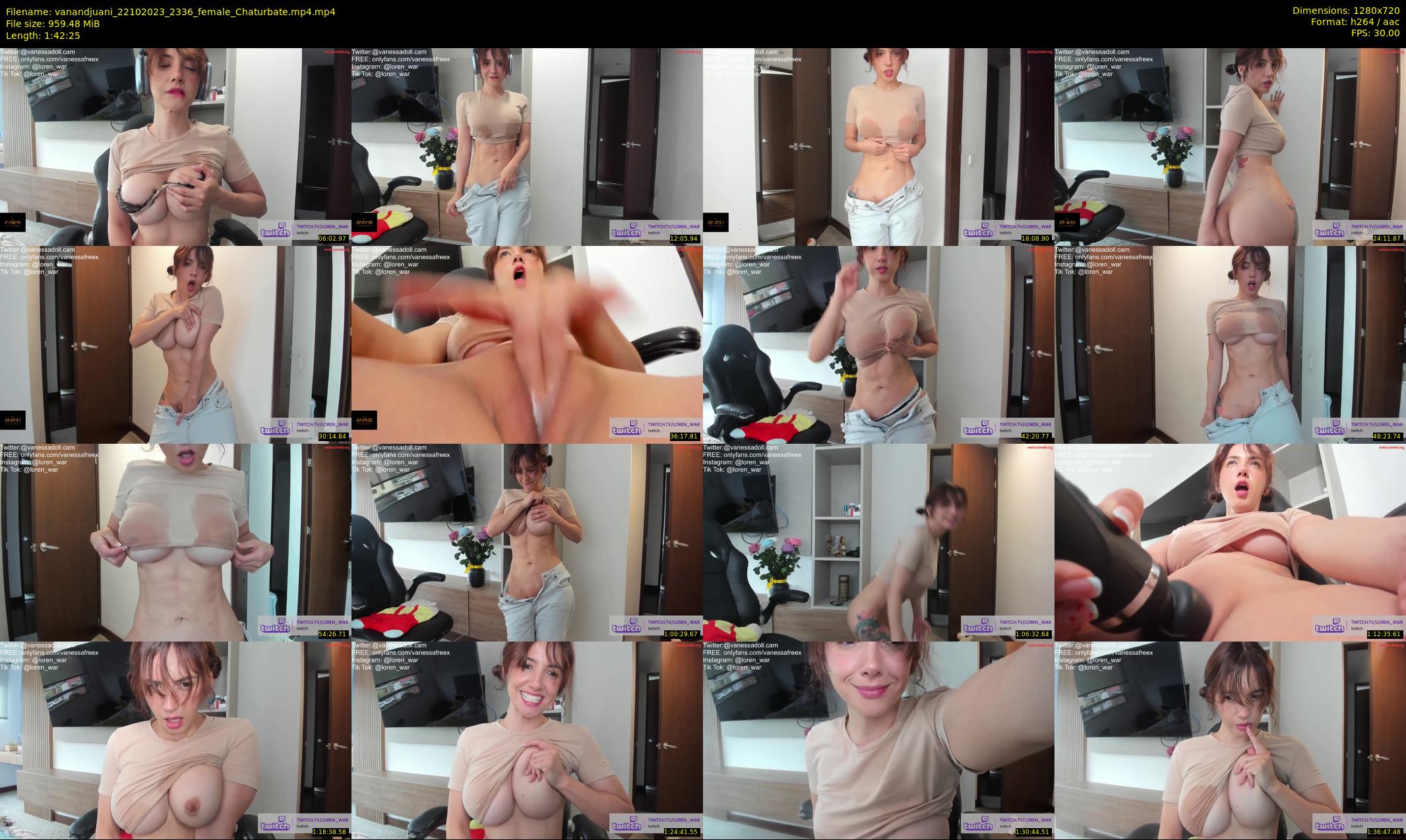 vanandjuani — 103 minute Chaturbate female cam show recording, 720p, Oct 22, 2023