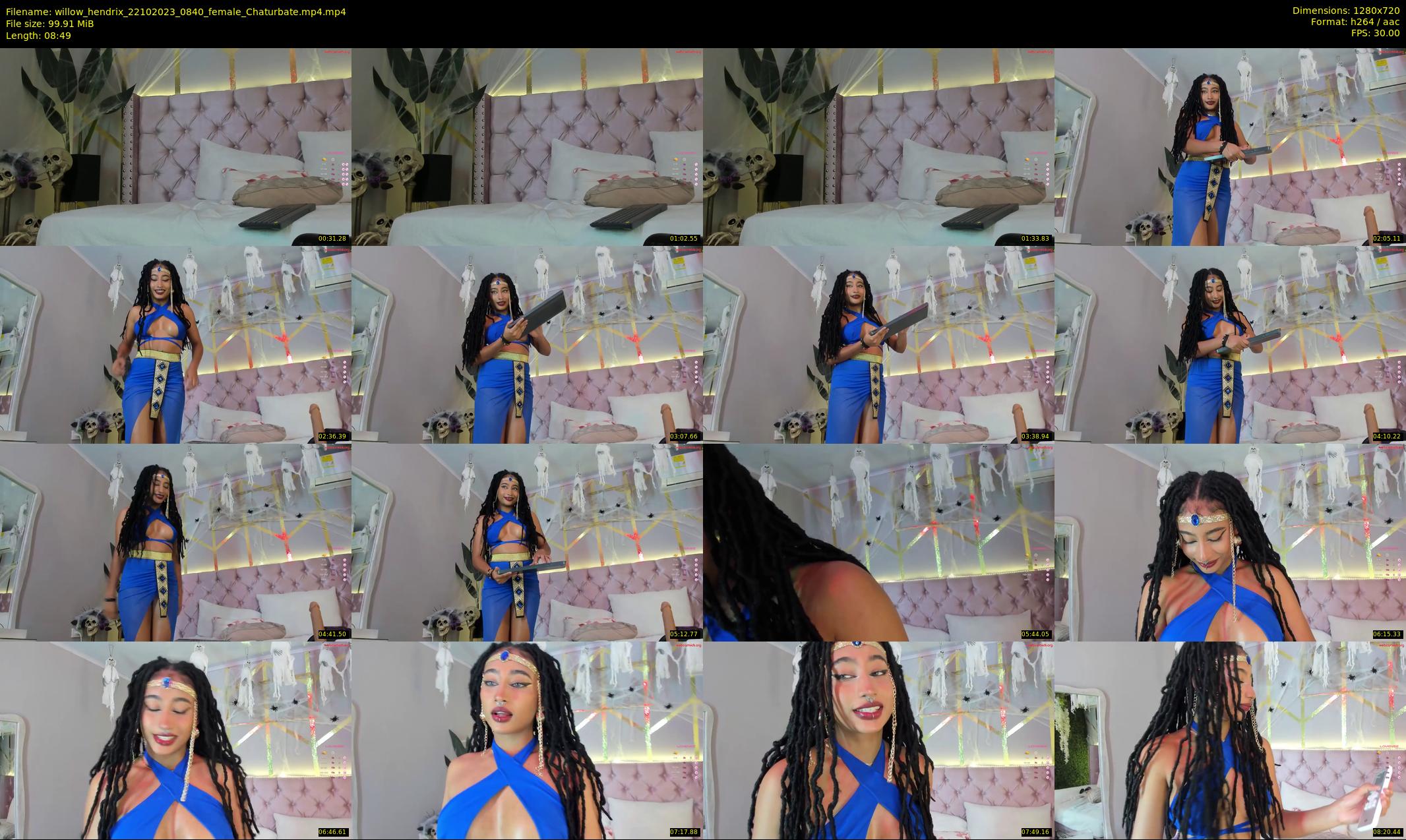 willow_hendrix — 9 minute Chaturbate female cam show recording, 720p, Oct 22, 2023