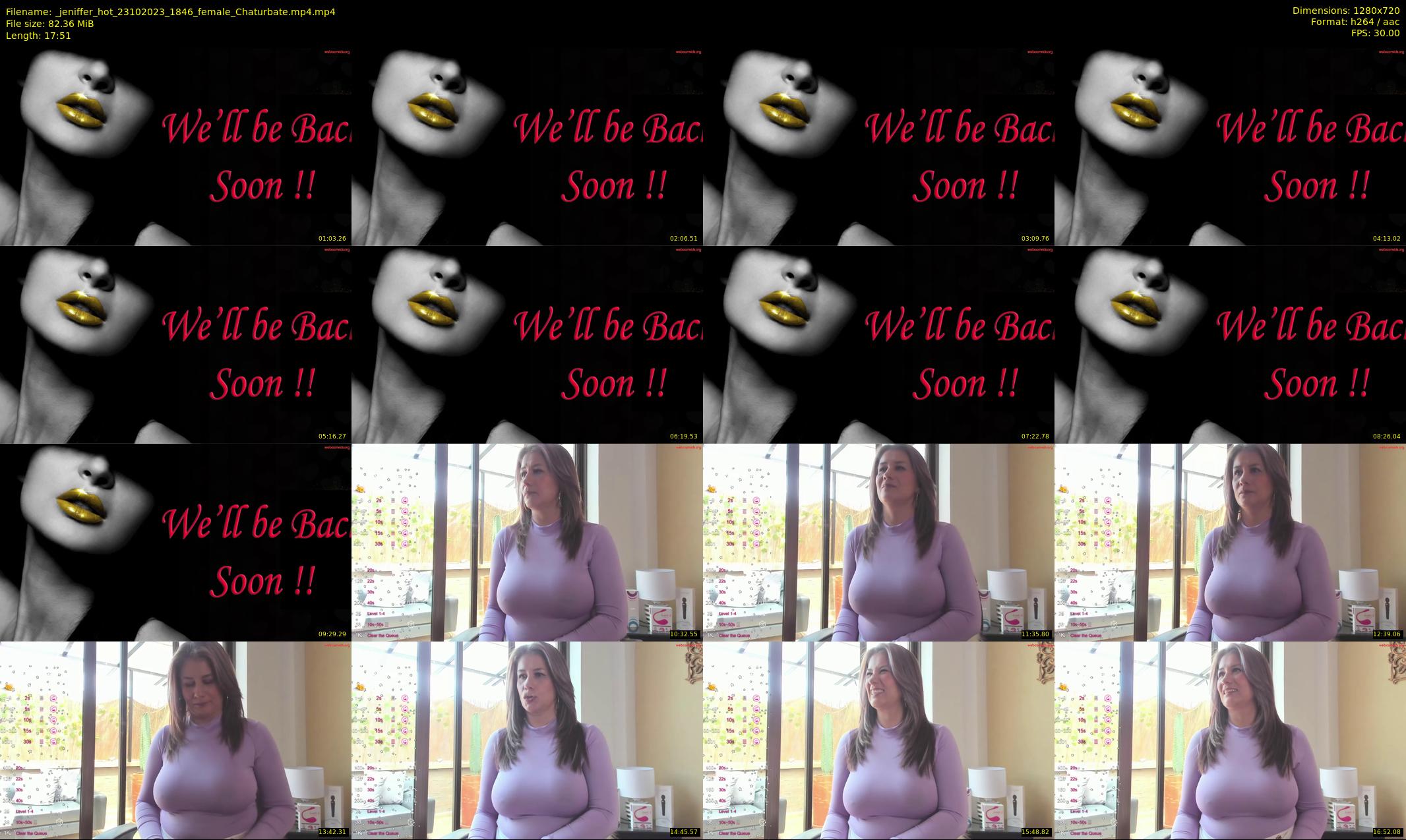 _jeniffer_hot — 18 minute Chaturbate female cam show recording, 720p, Oct 23, 2023