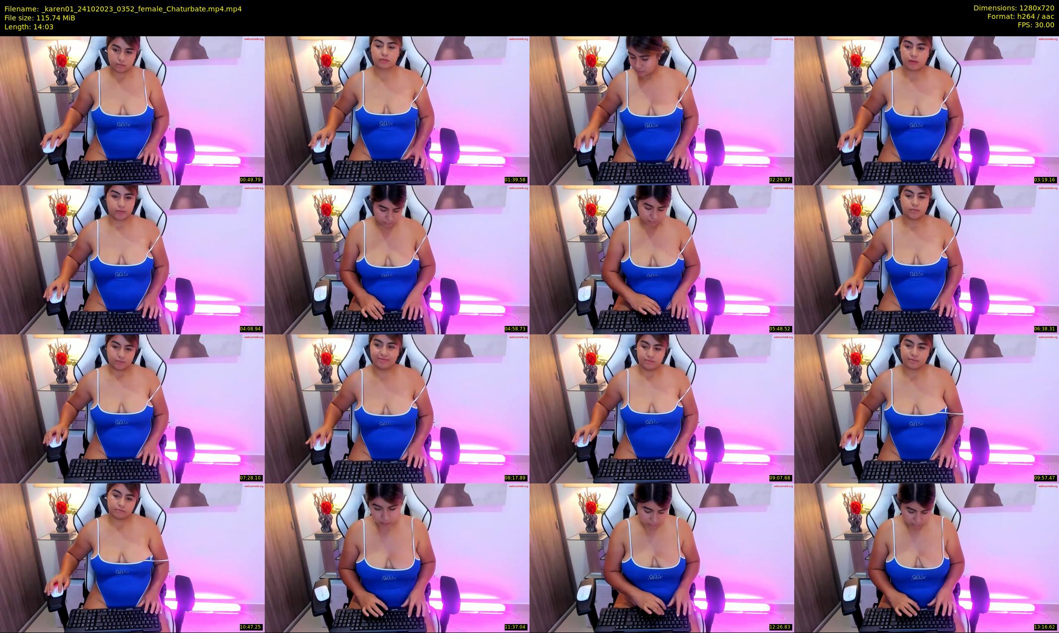_karen01 — 15 minute Chaturbate female cam show recording, 720p, Oct 24, 2023