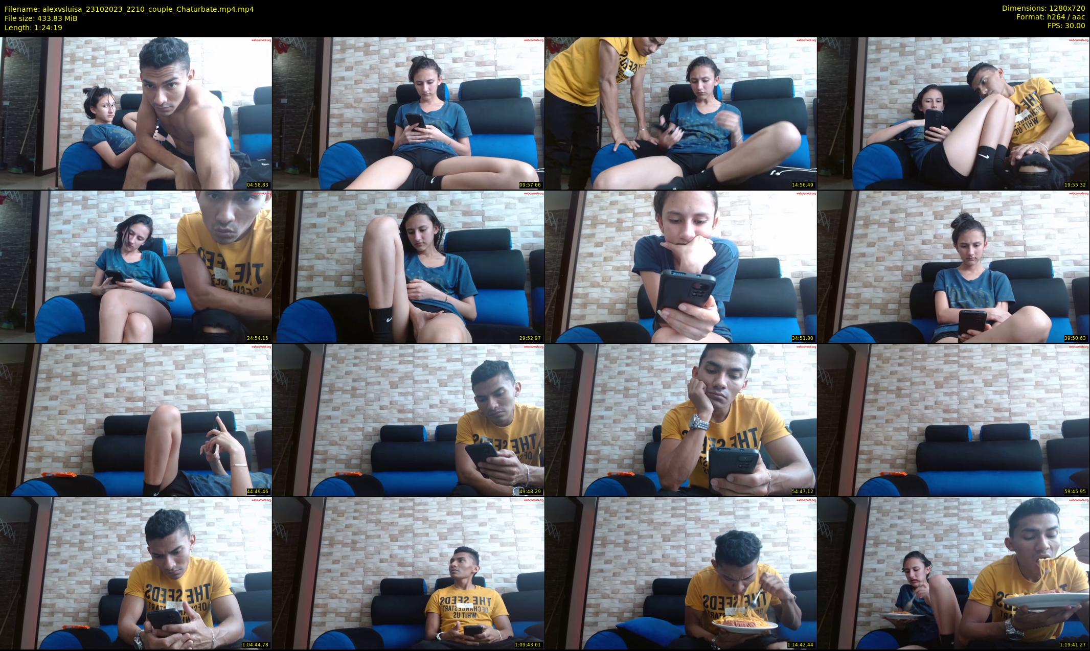 alexvsluisa — 85 minute Chaturbate couple cam show recording, 720p, Oct 23, 2023