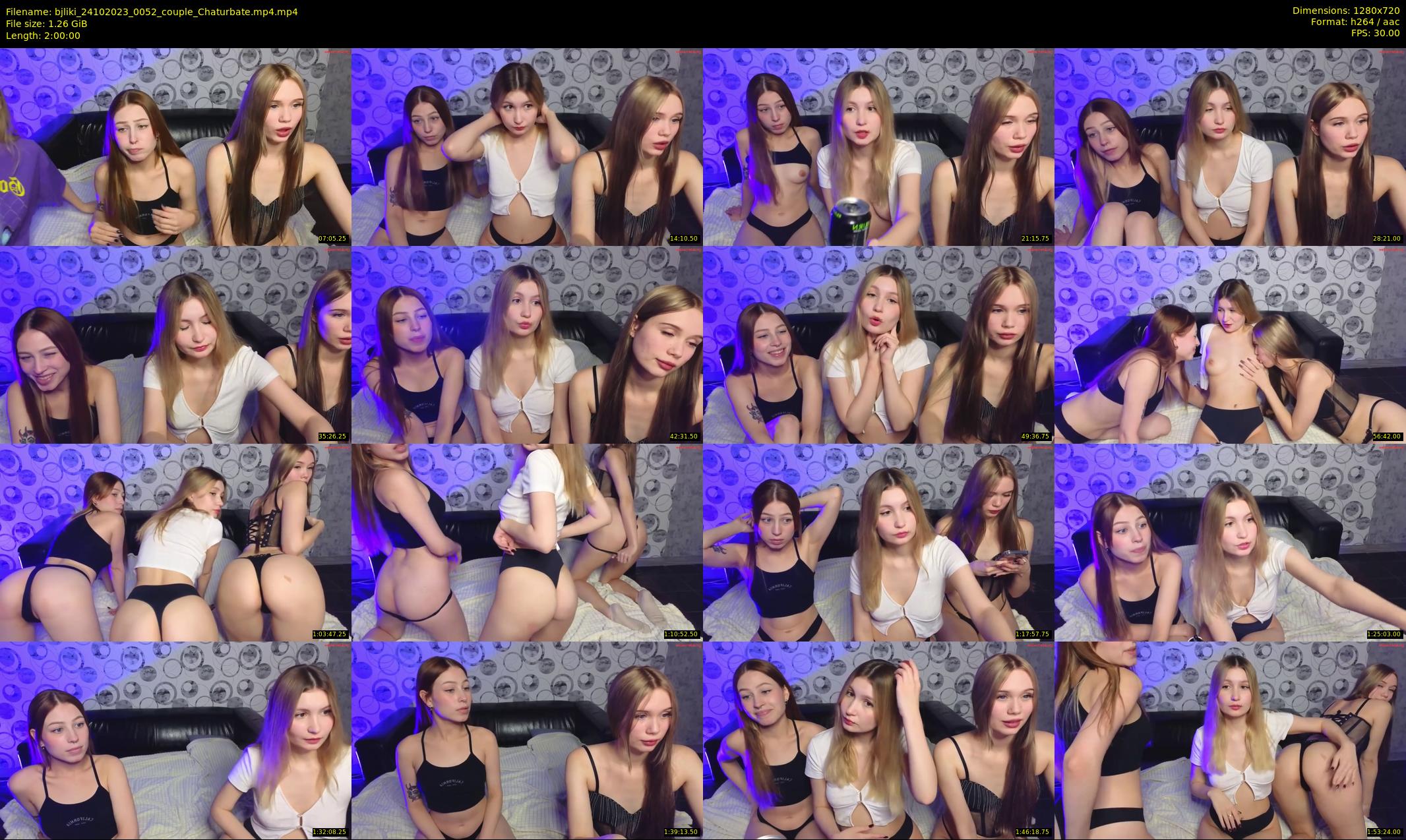 bjliki — 120 minute Chaturbate couple cam show recording, 720p, Oct 24, 2023