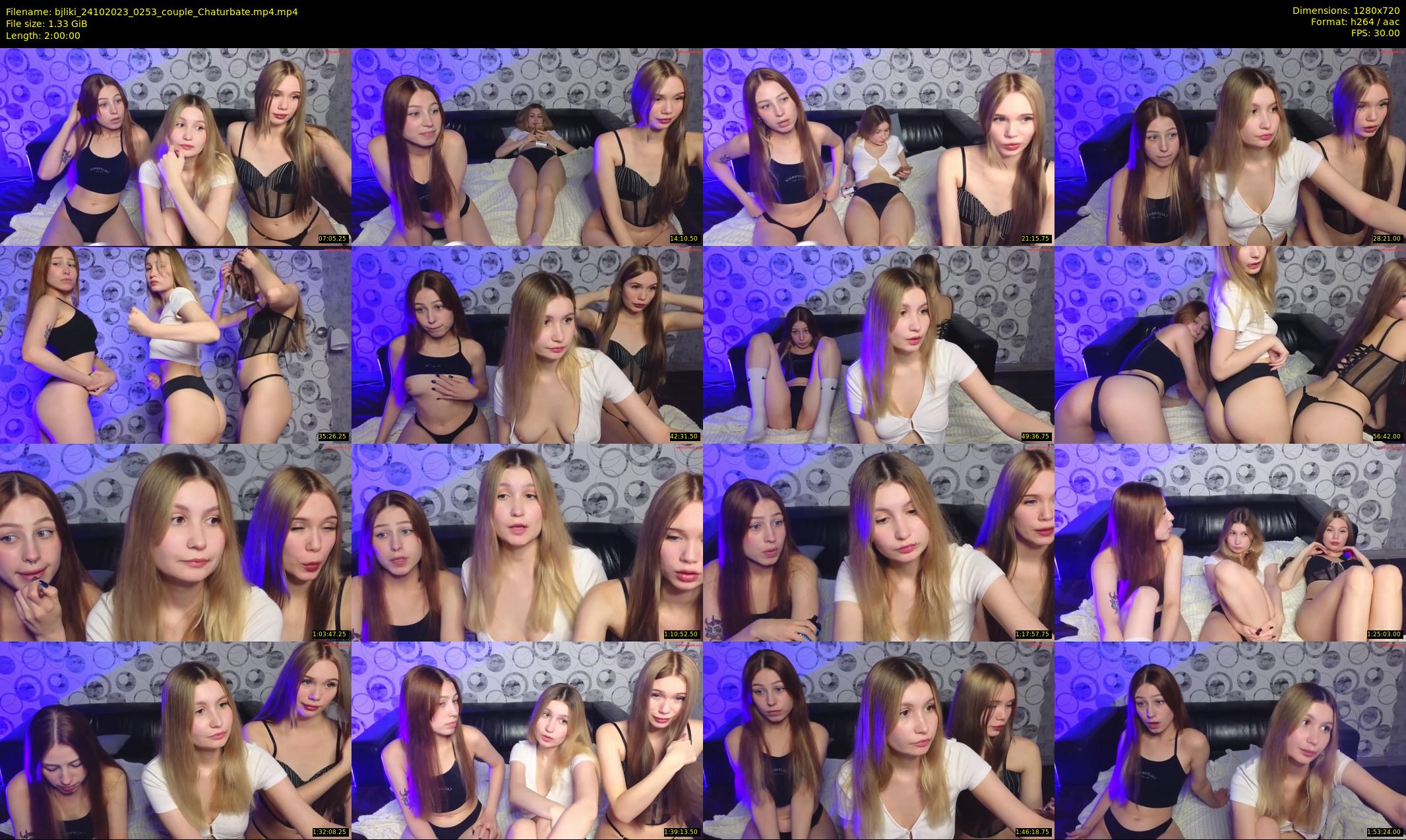 bjliki — 120 minute Chaturbate couple cam show recording, 720p, Oct 24, 2023