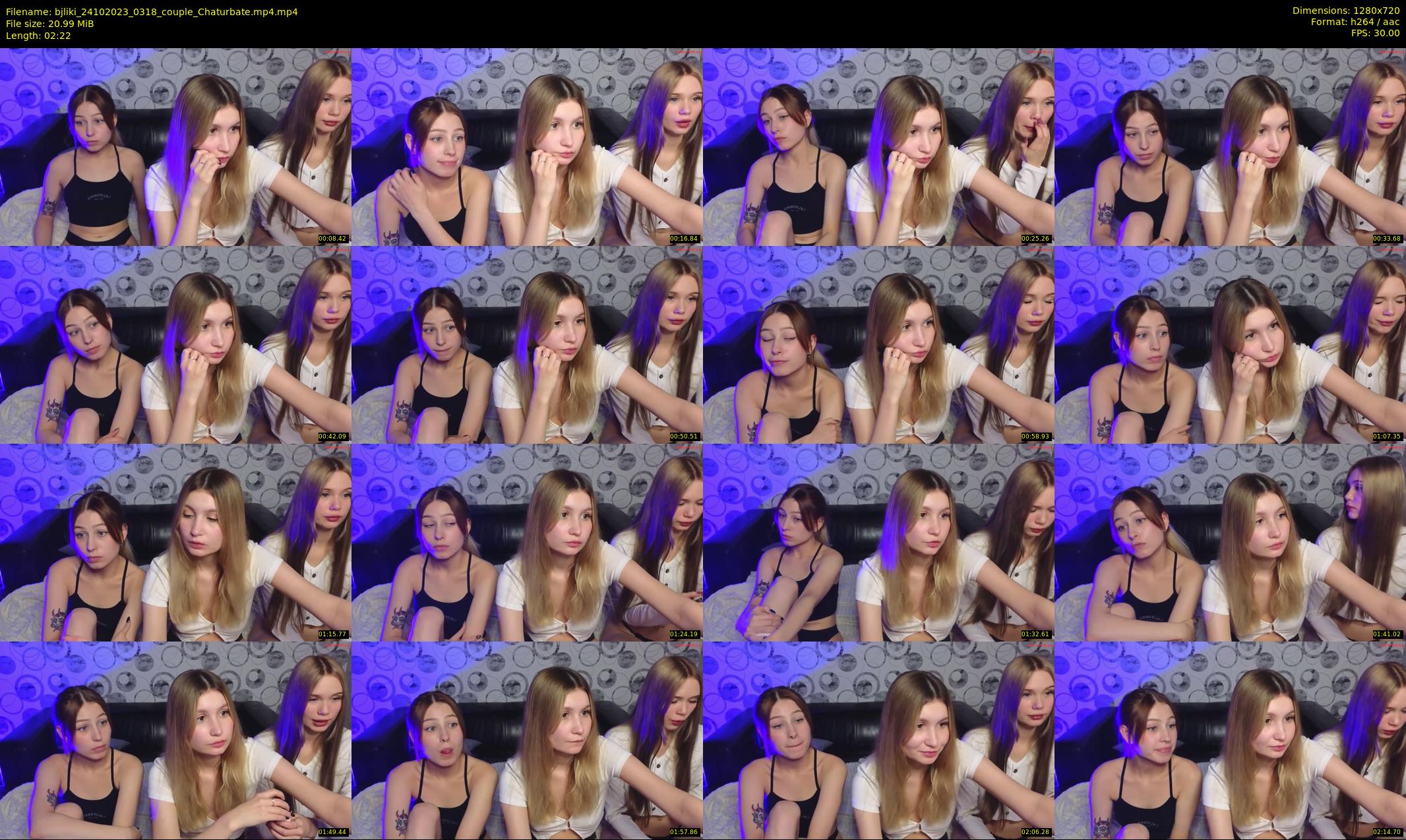 bjliki — 3 minute Chaturbate couple cam show recording, 720p, Oct 24, 2023