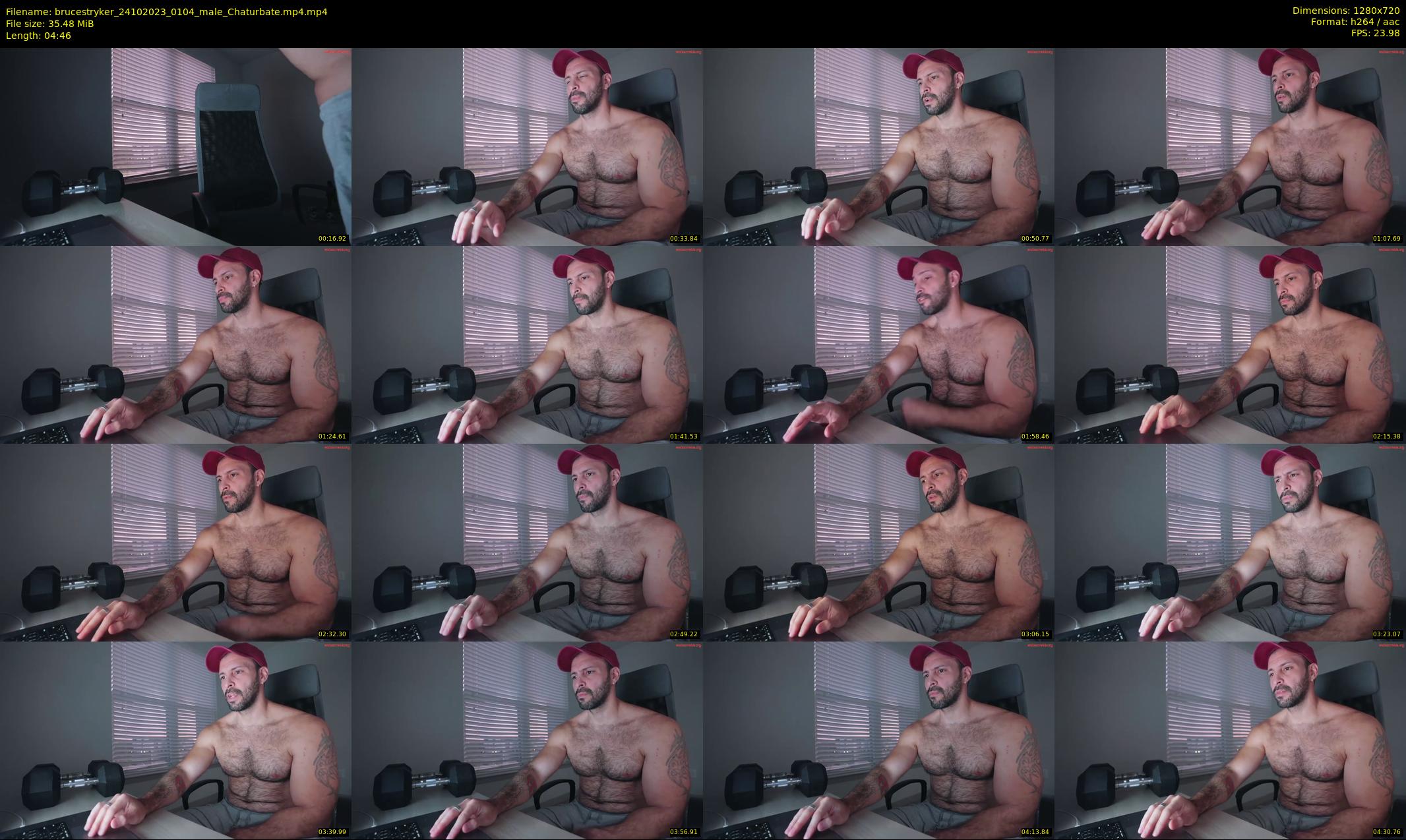 brucestryker — 5 minute Chaturbate male cam show recording, 720p, Oct 24, 2023