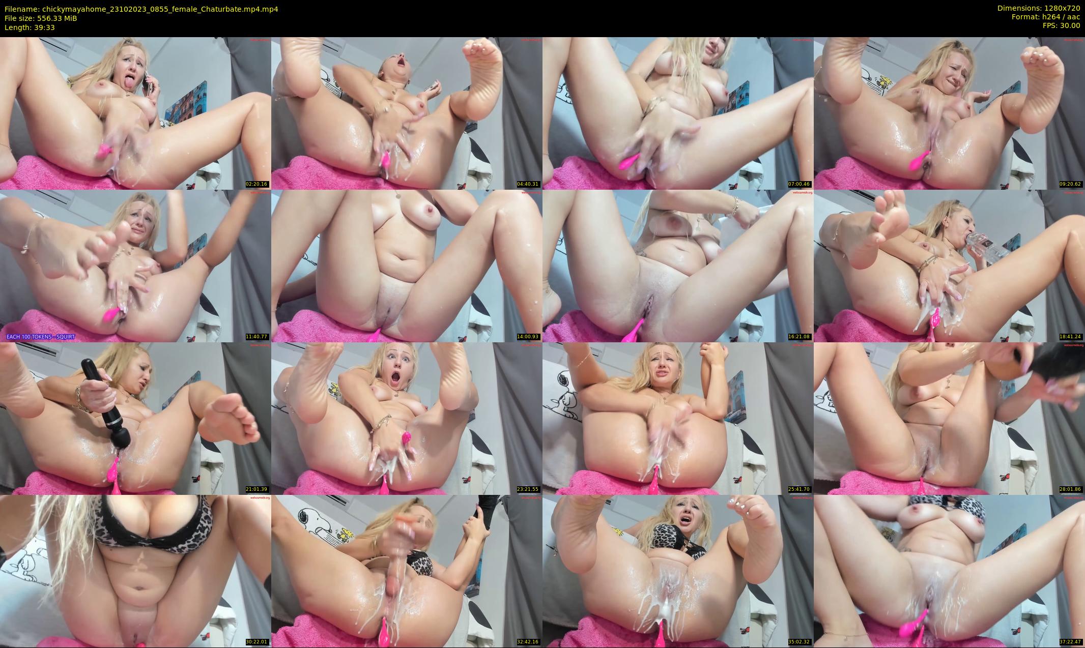 chickymayahome — 40 minute Chaturbate female cam show recording, 720p, Oct 23, 2023