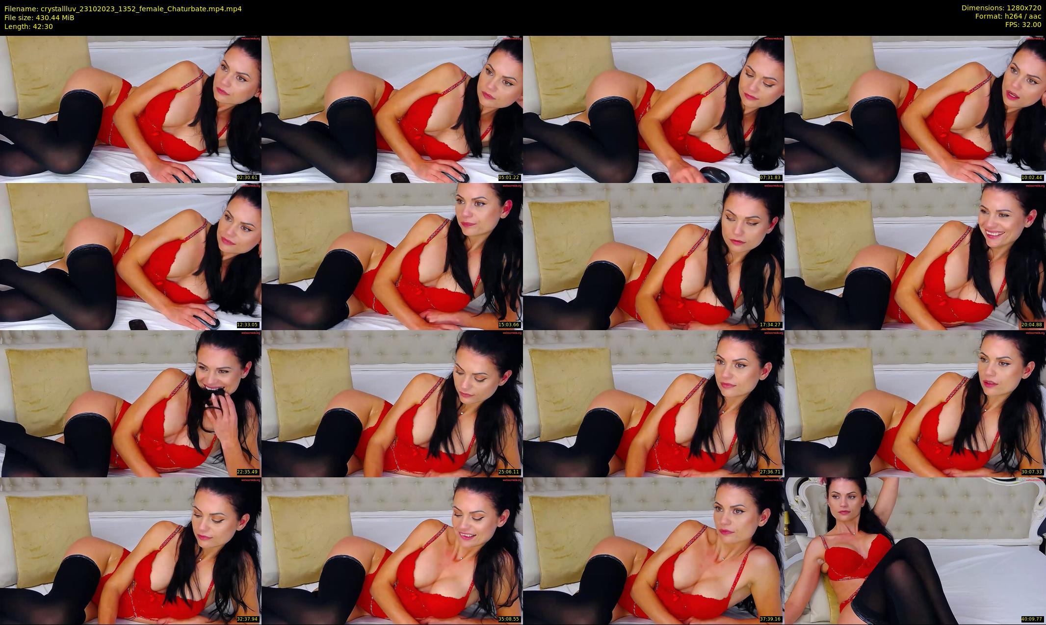 crystallluv — 43 minute Chaturbate female cam show recording, 720p, Oct 23, 2023