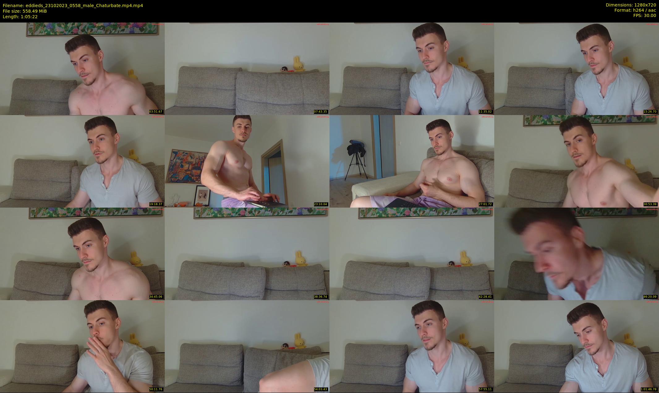 eddieds — 66 minute Chaturbate male cam show recording, 720p, Oct 23, 2023