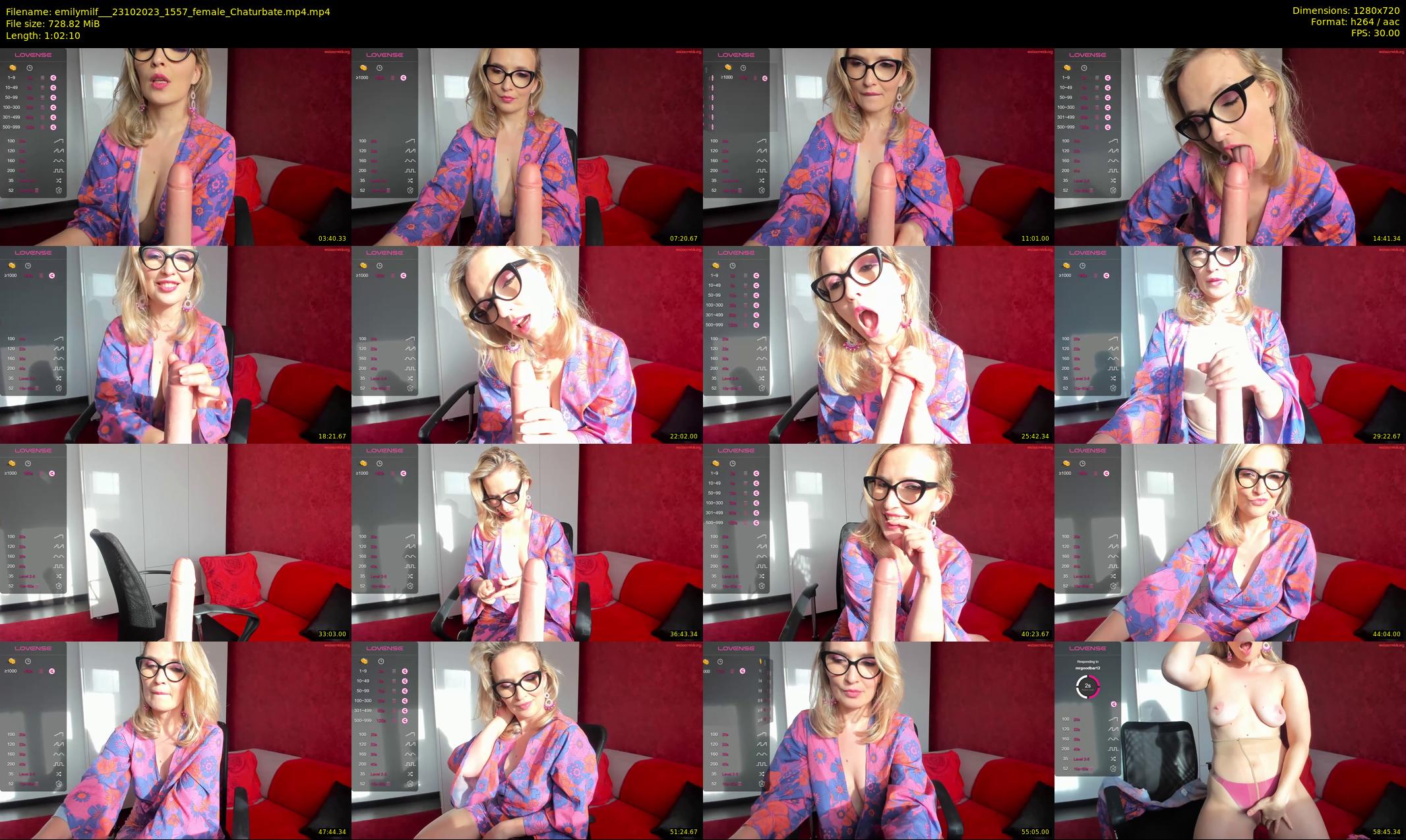 emilymilf__ — 63 minute Chaturbate female cam show recording, 720p, Oct 23, 2023