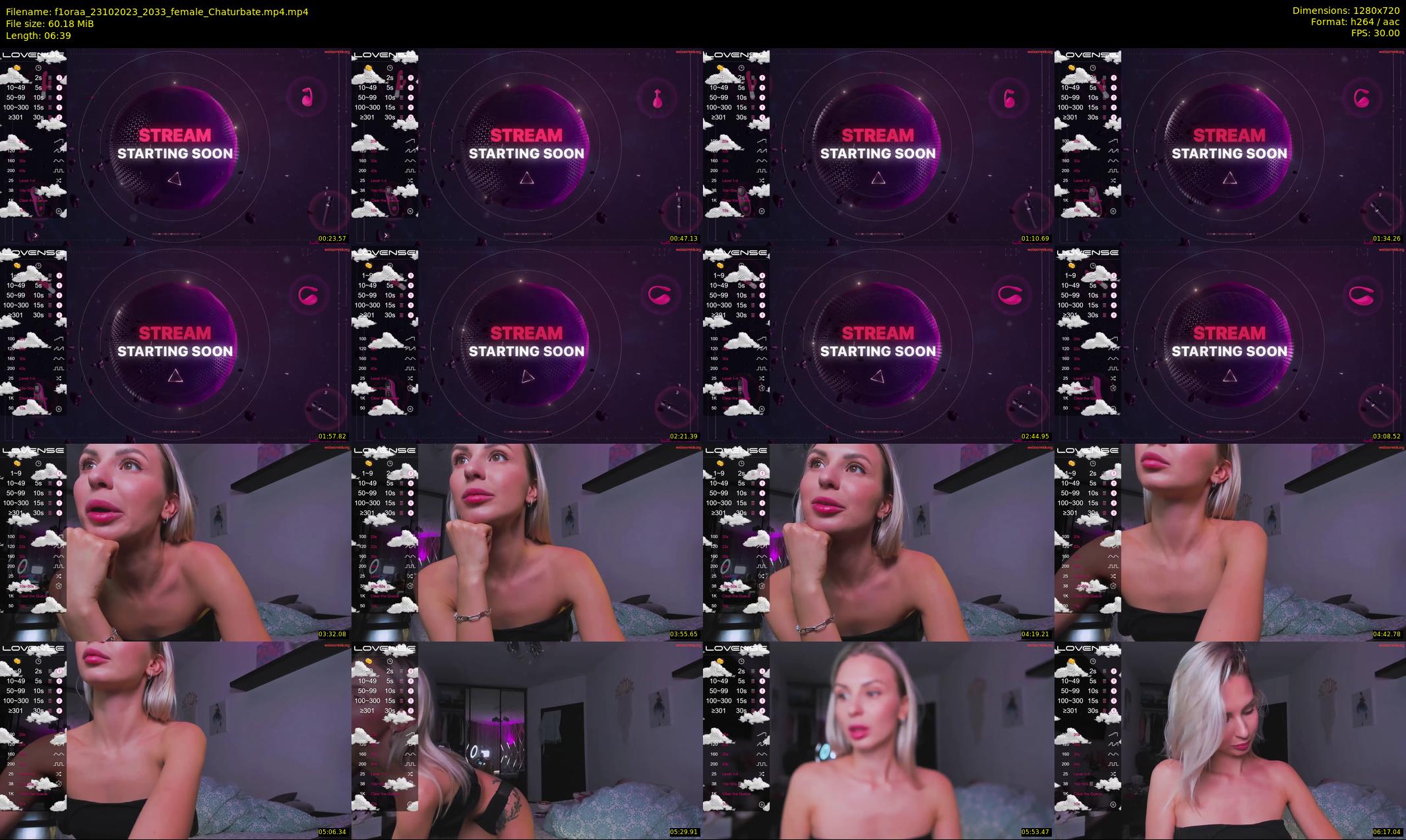 f1oraa — 7 minute Chaturbate female cam show recording, 720p, Oct 23, 2023