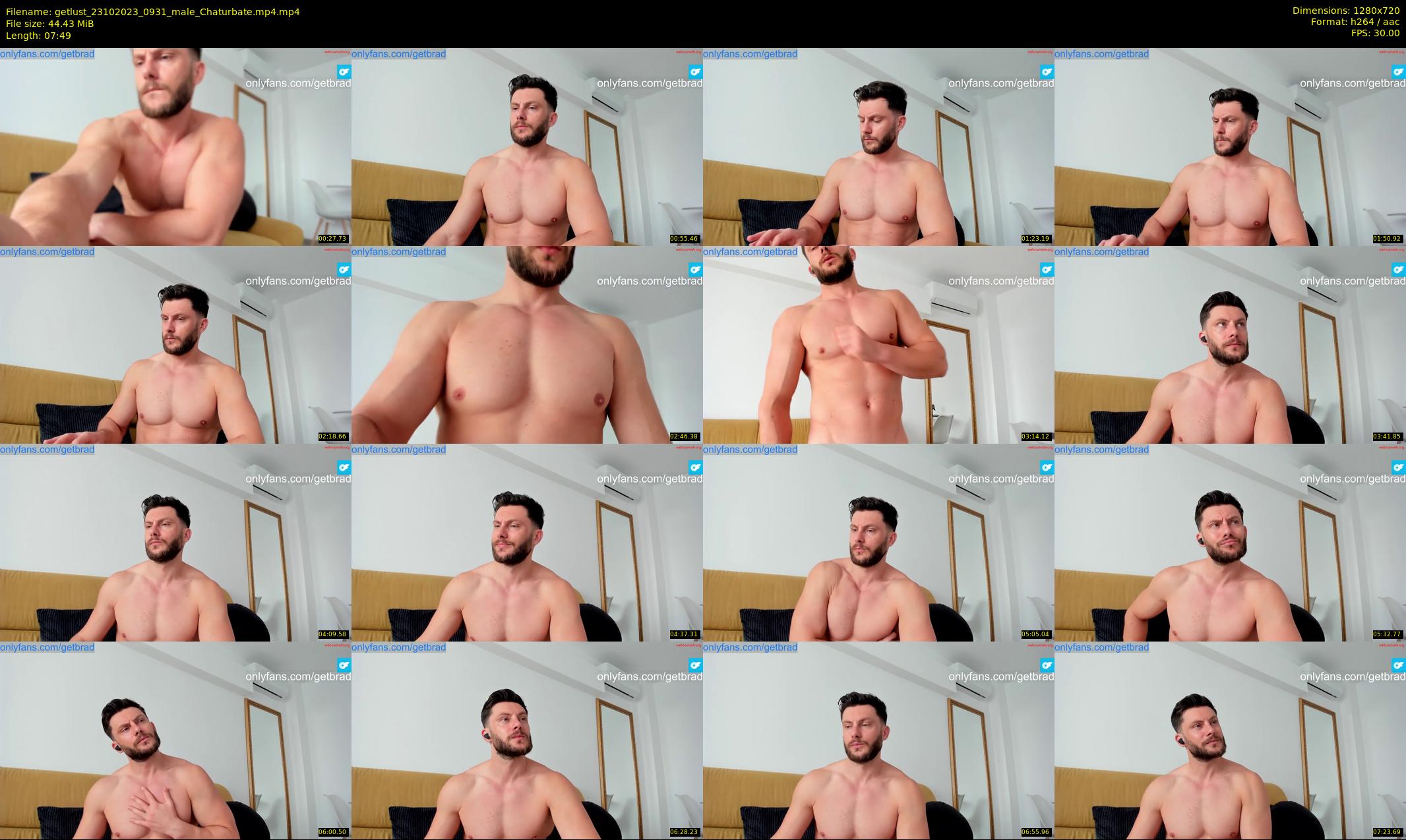 getlust — 8 minute Chaturbate male cam show recording, 720p, Oct 23, 2023