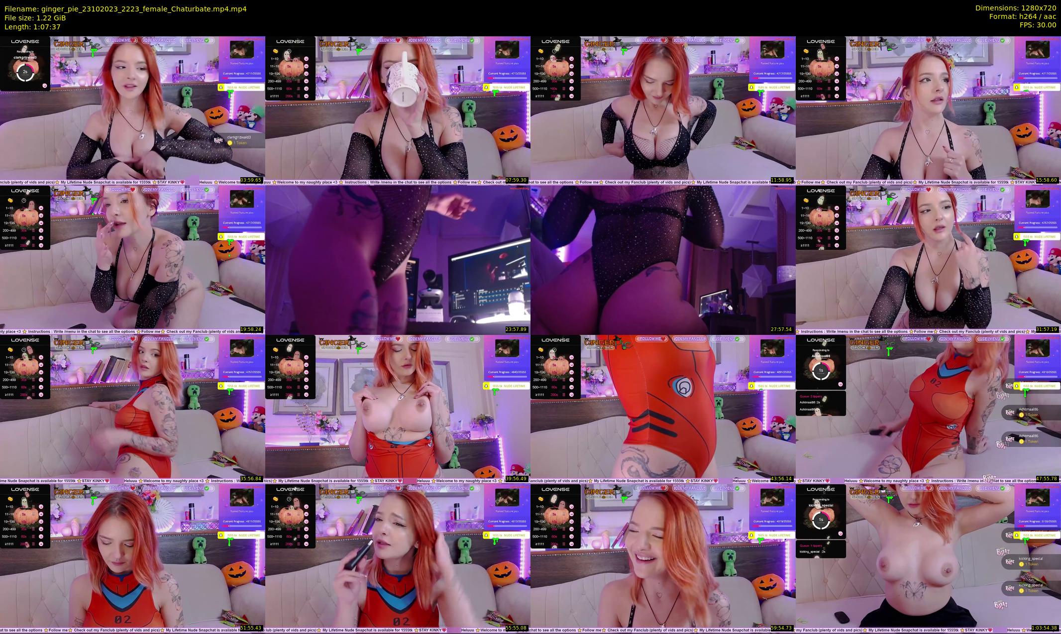 ginger_pie — 68 minute Chaturbate female cam show recording, 720p, Oct 23, 2023